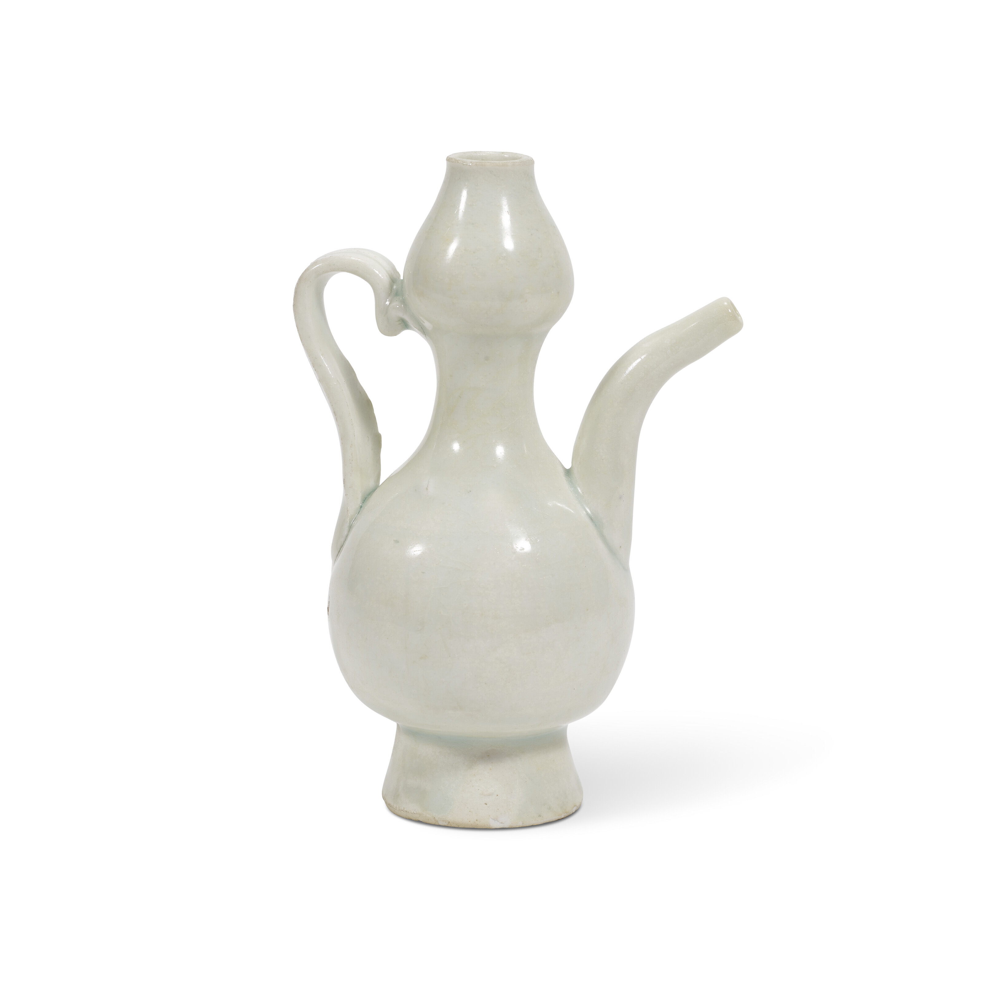 宋青白釉葫芦式执壶，青白釉双系水滴，青白釉高足杯, SONG DYNASTY