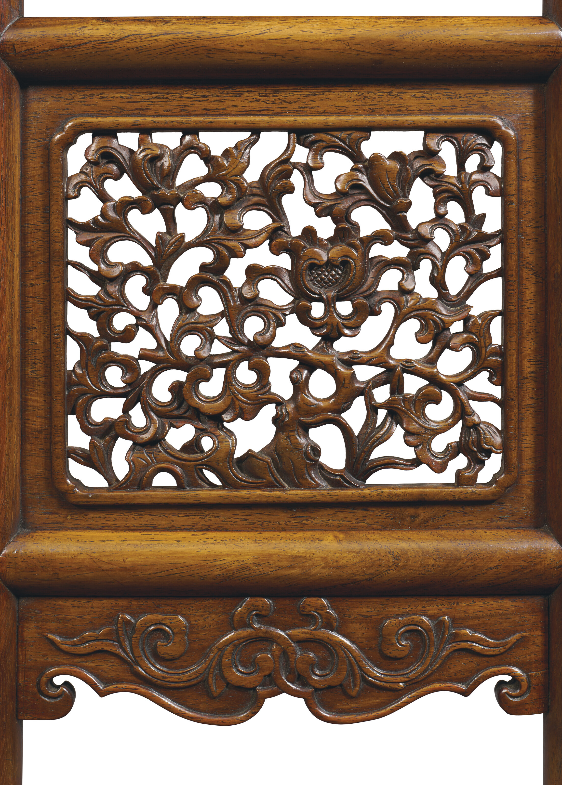 AN IMPORTANT AND RARE HUANGHUALI TOWEL RACK AND WASHBASIN, MIANPENJIA