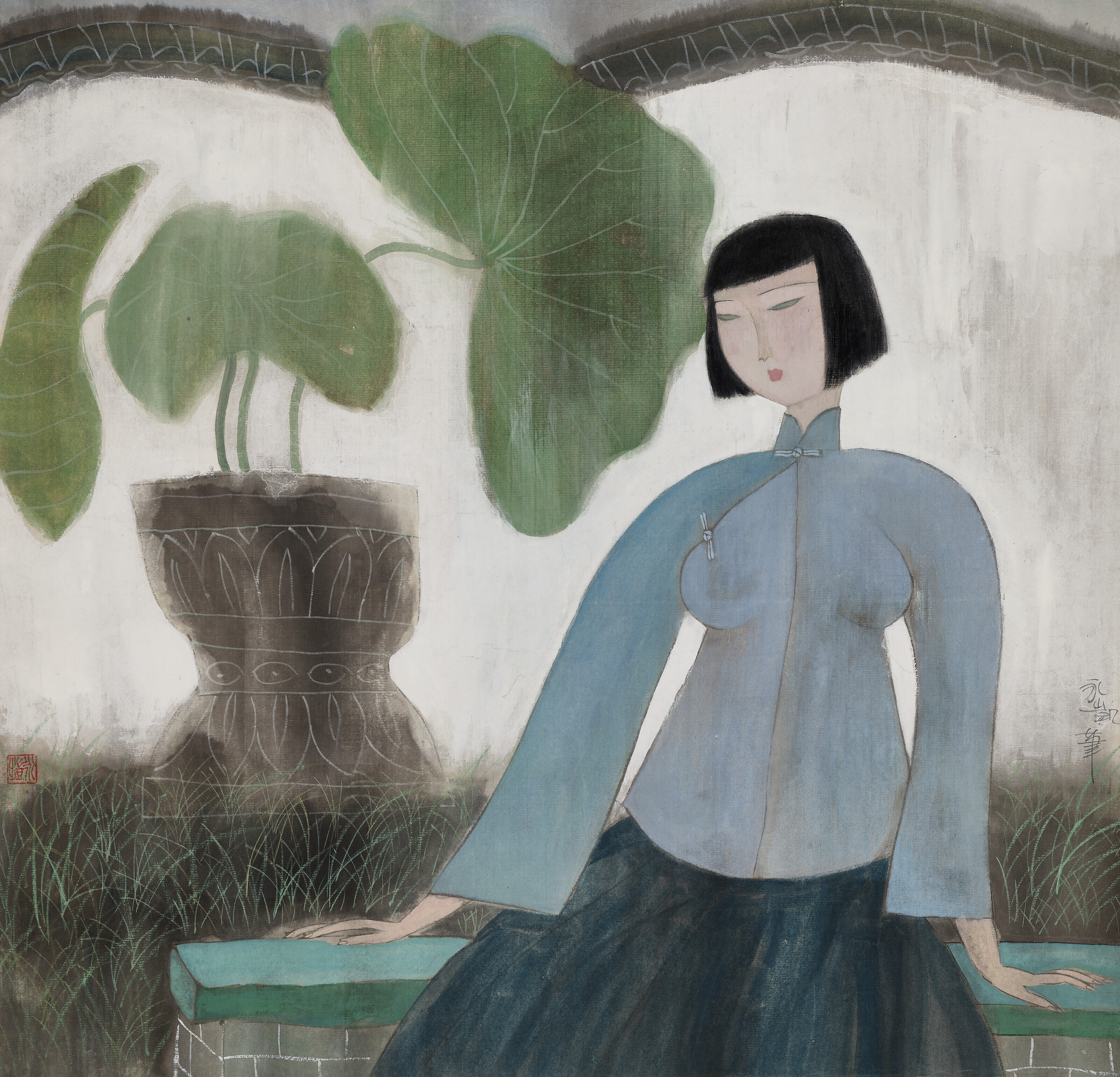 Catalog image of Lady with Lotus