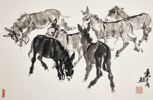 黄冑（1925-1997）, 群驴图| Christie
