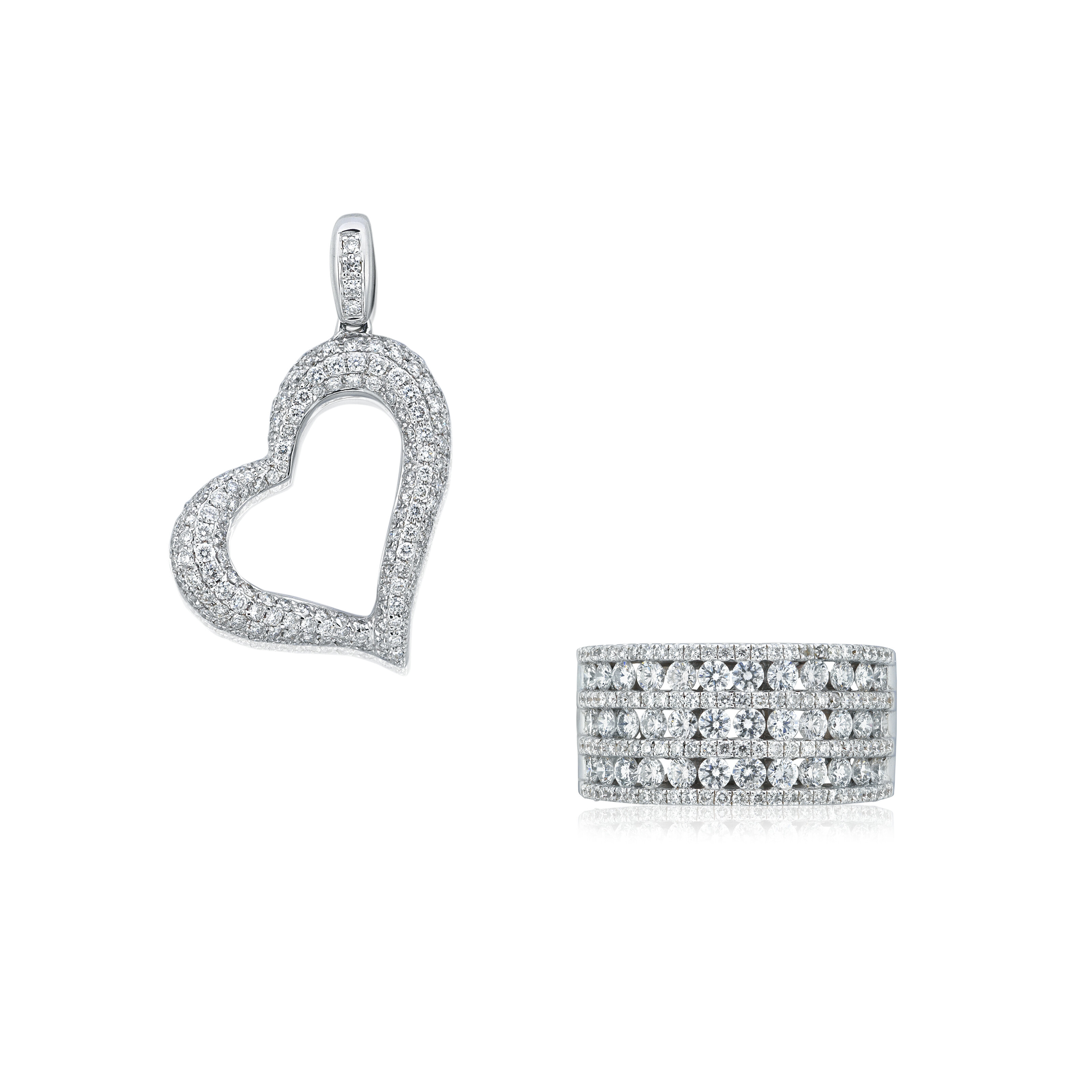 Catalog image of DIAMOND PENDANT AND RING