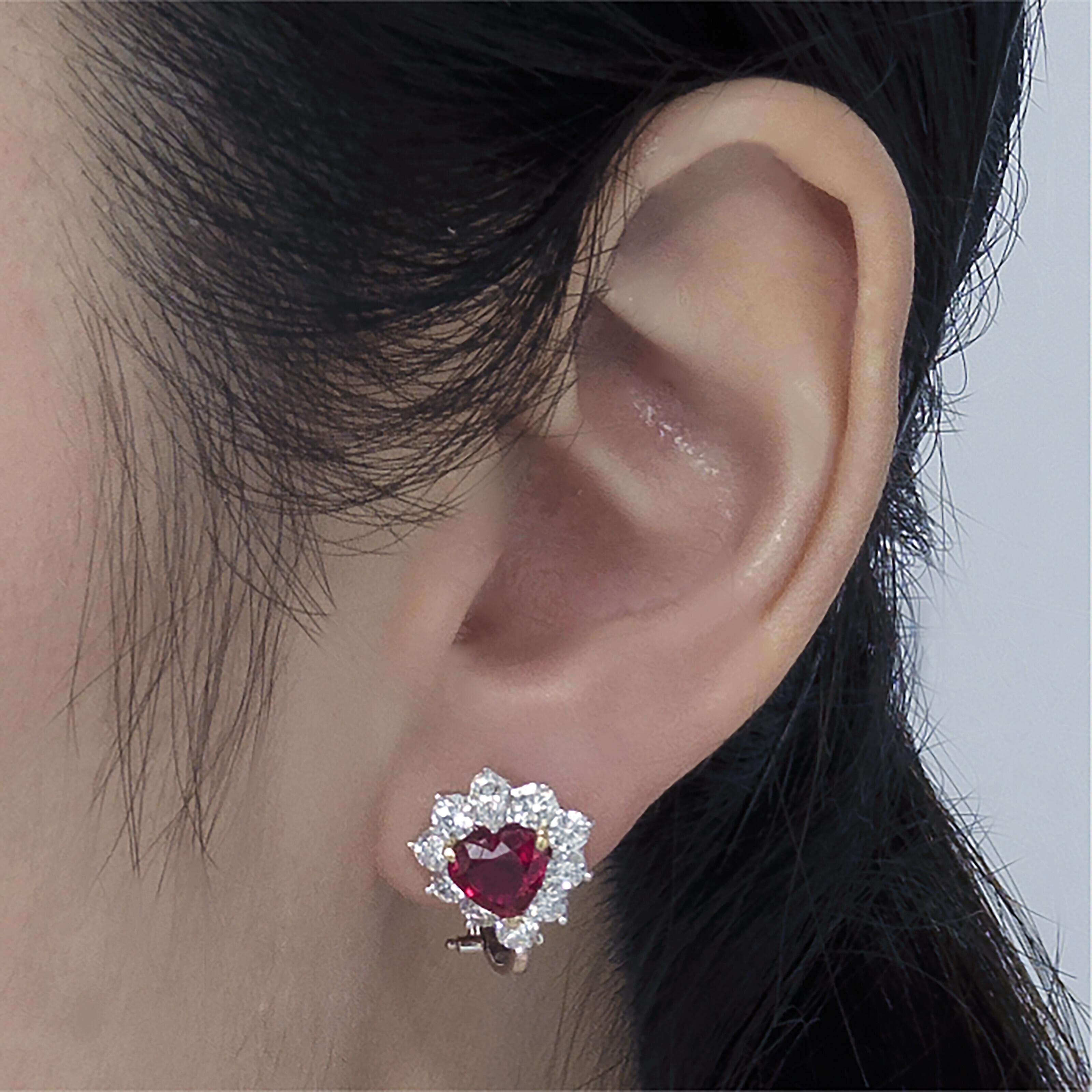 Harry winston ruby earrings top