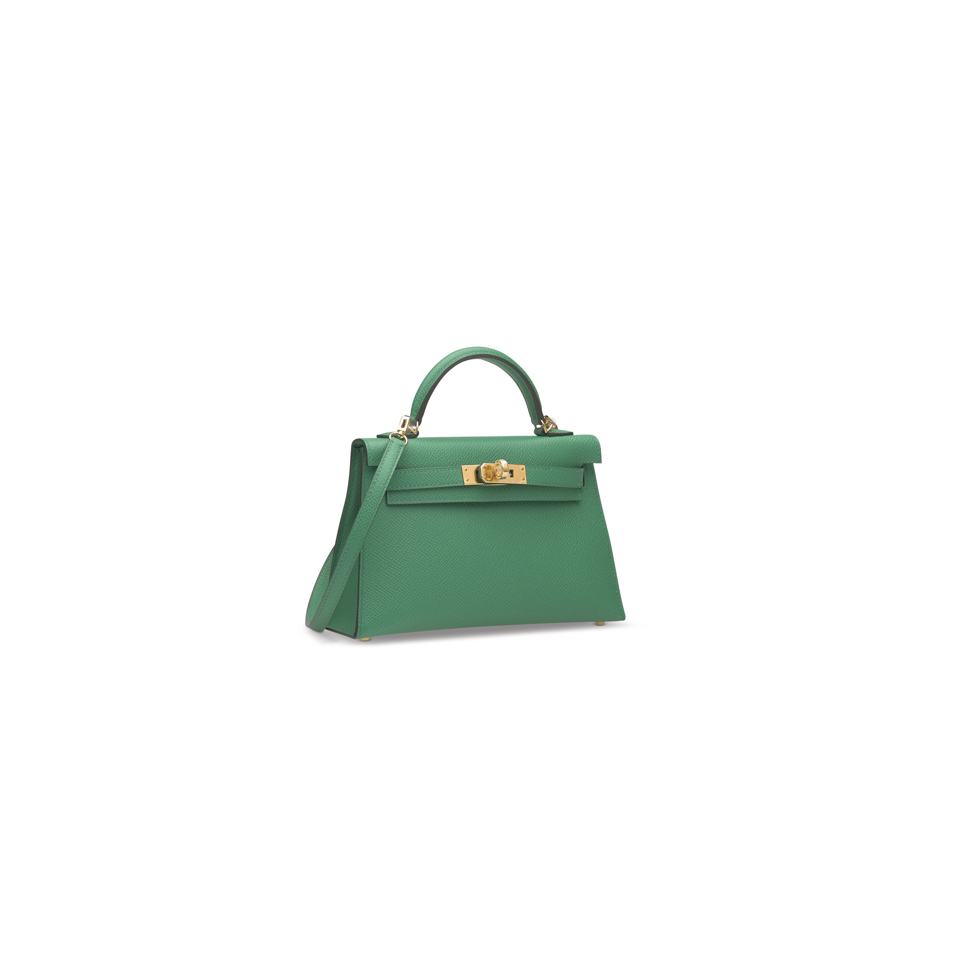 Hermes Mini Kelly Vert Jade GHW - The Luxury Flavor