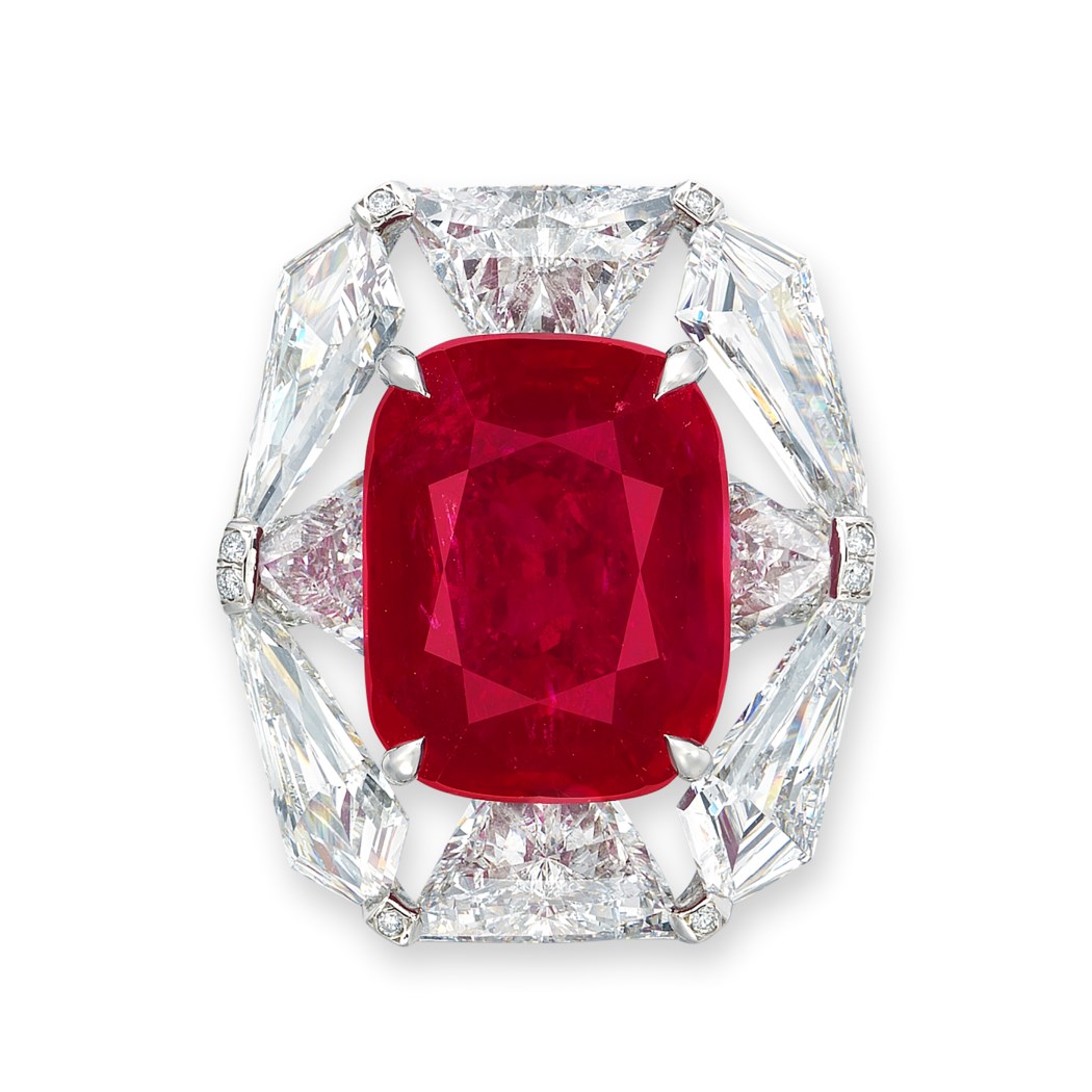 MAGNIFICENT RUBY AND DIAMOND RING, BY BOGHOSSIAN Christie's