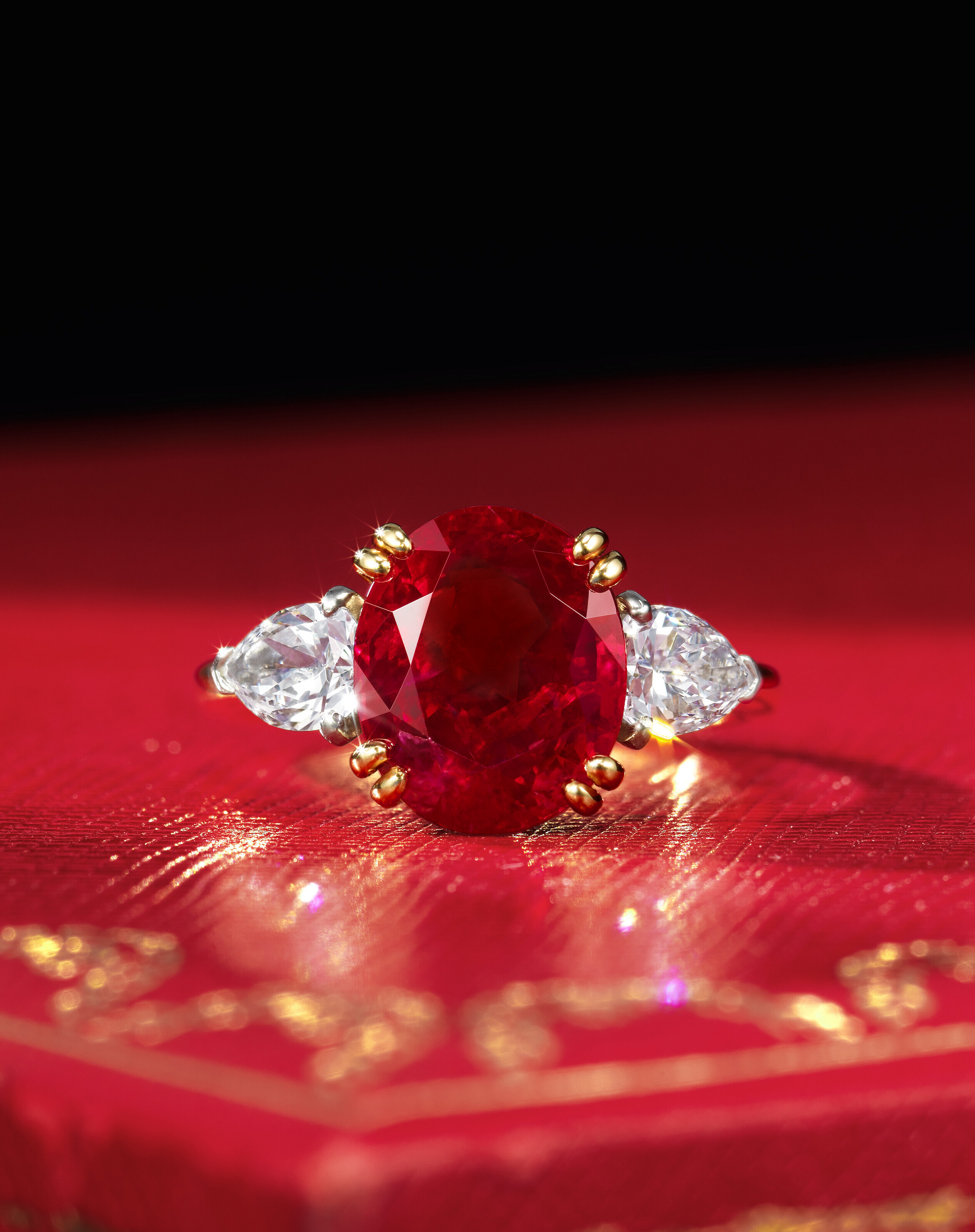 Cartier ruby engagement rings on sale
