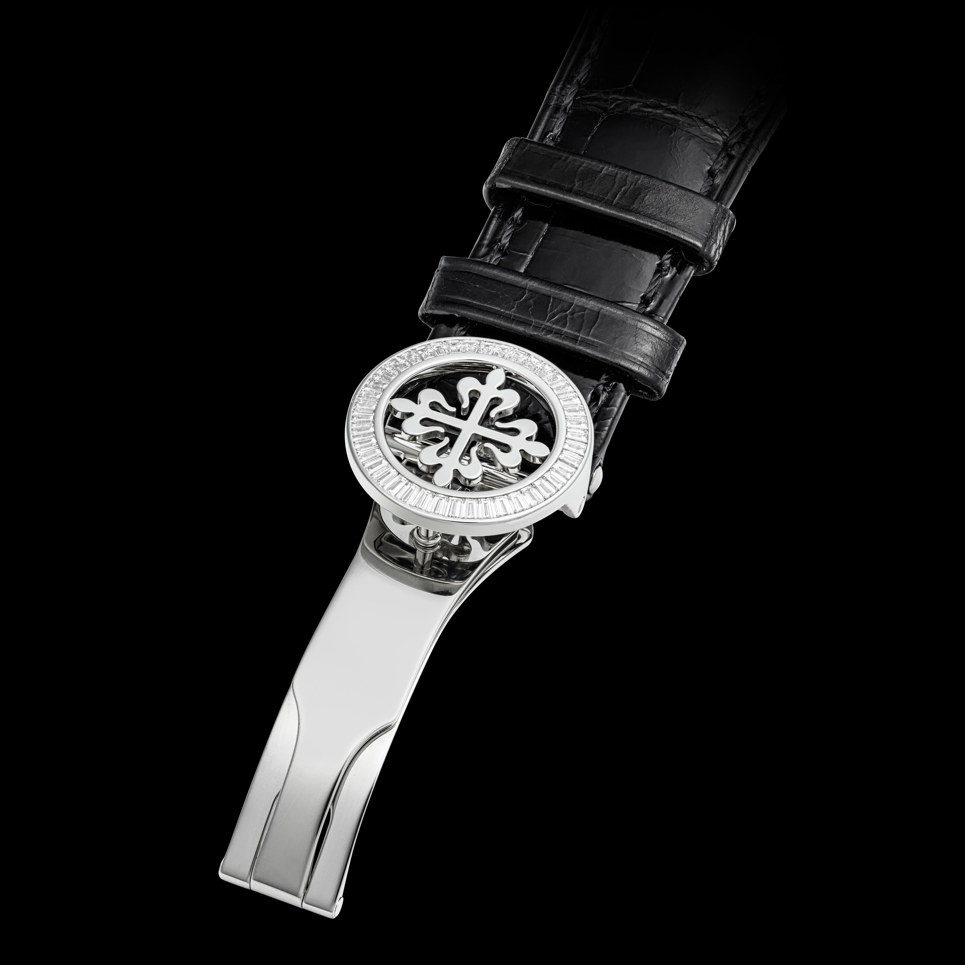 PATEK PHILIPPE. AN EXTREMELY RARE AND MAGNIFICENT PLATINUM AND