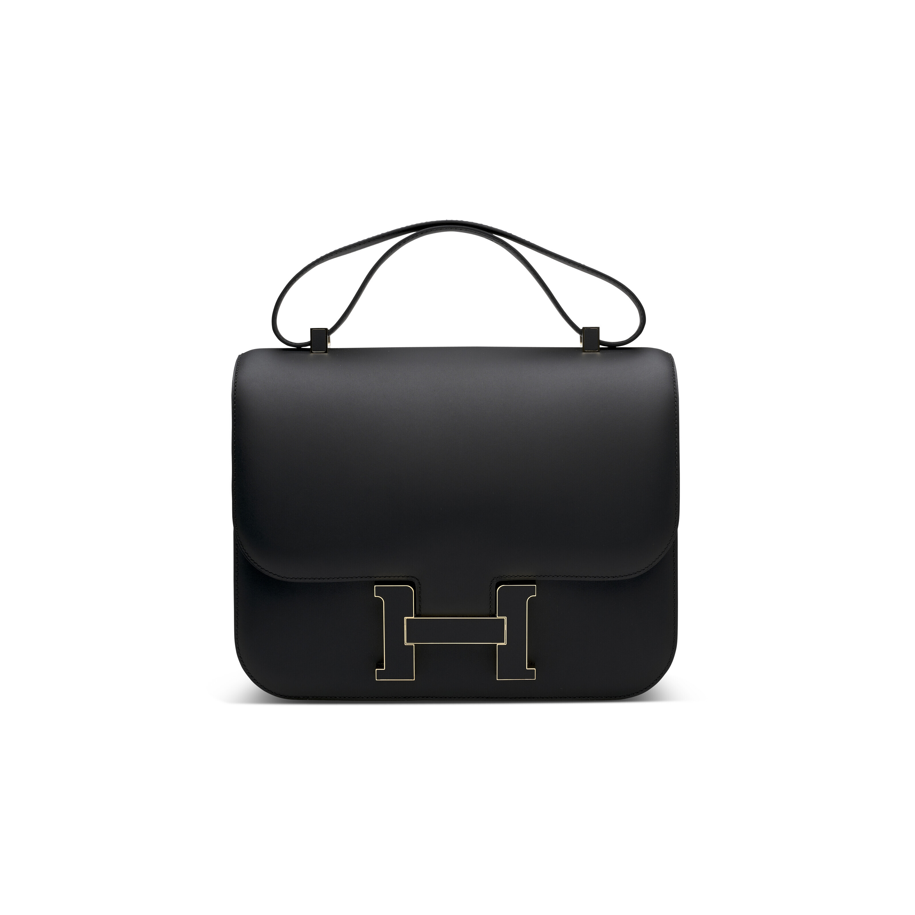 A BLACK SOMEBRERO LEATHER CONSTANCE CARTABLE 29 WITH LEATHER