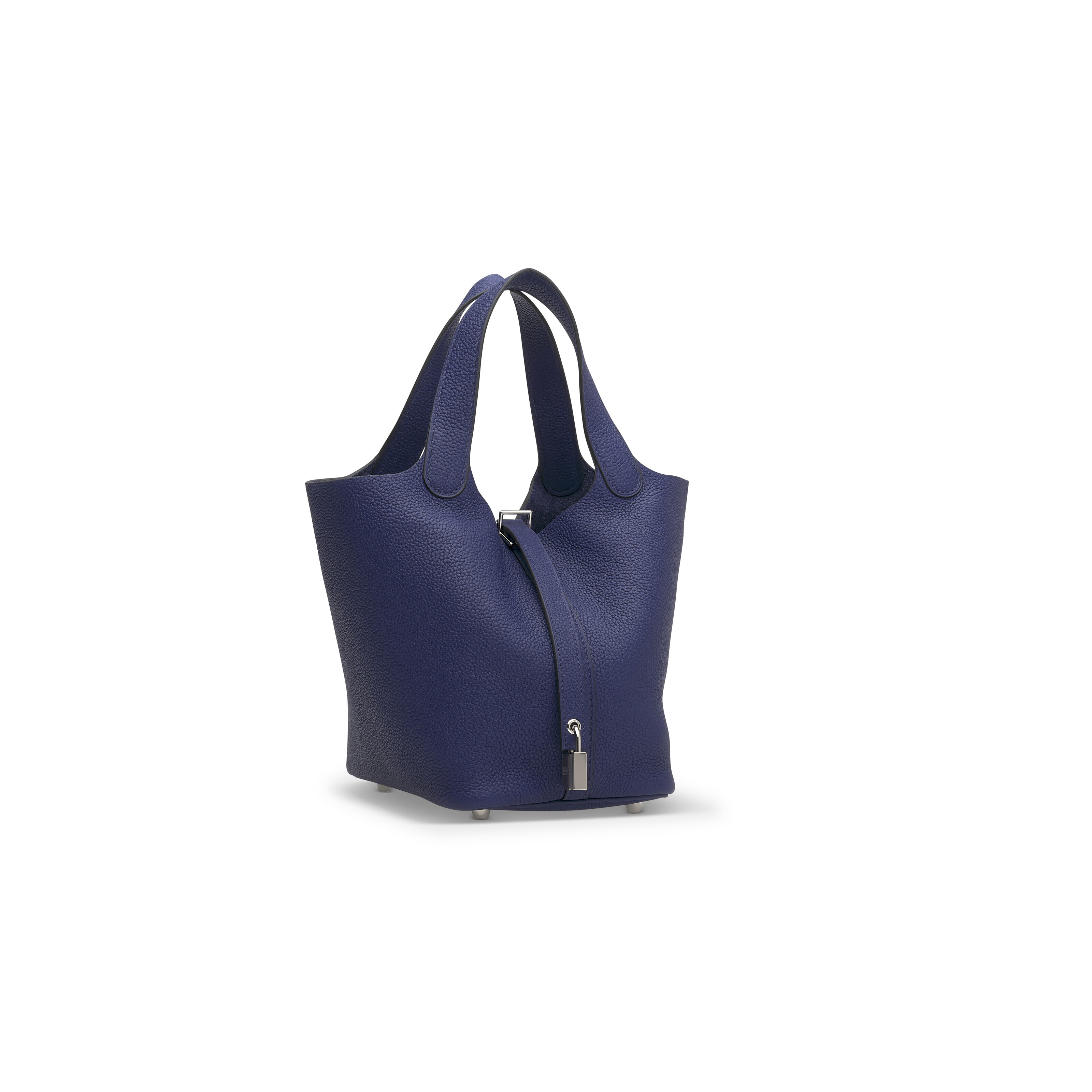 HERMES Archive スーツ　モヘヤ　ネイビー 48 A BLEU SAPPHIRE MAURICE LEATHER PICOTIN LOCK 18 WITH PALLADIUM