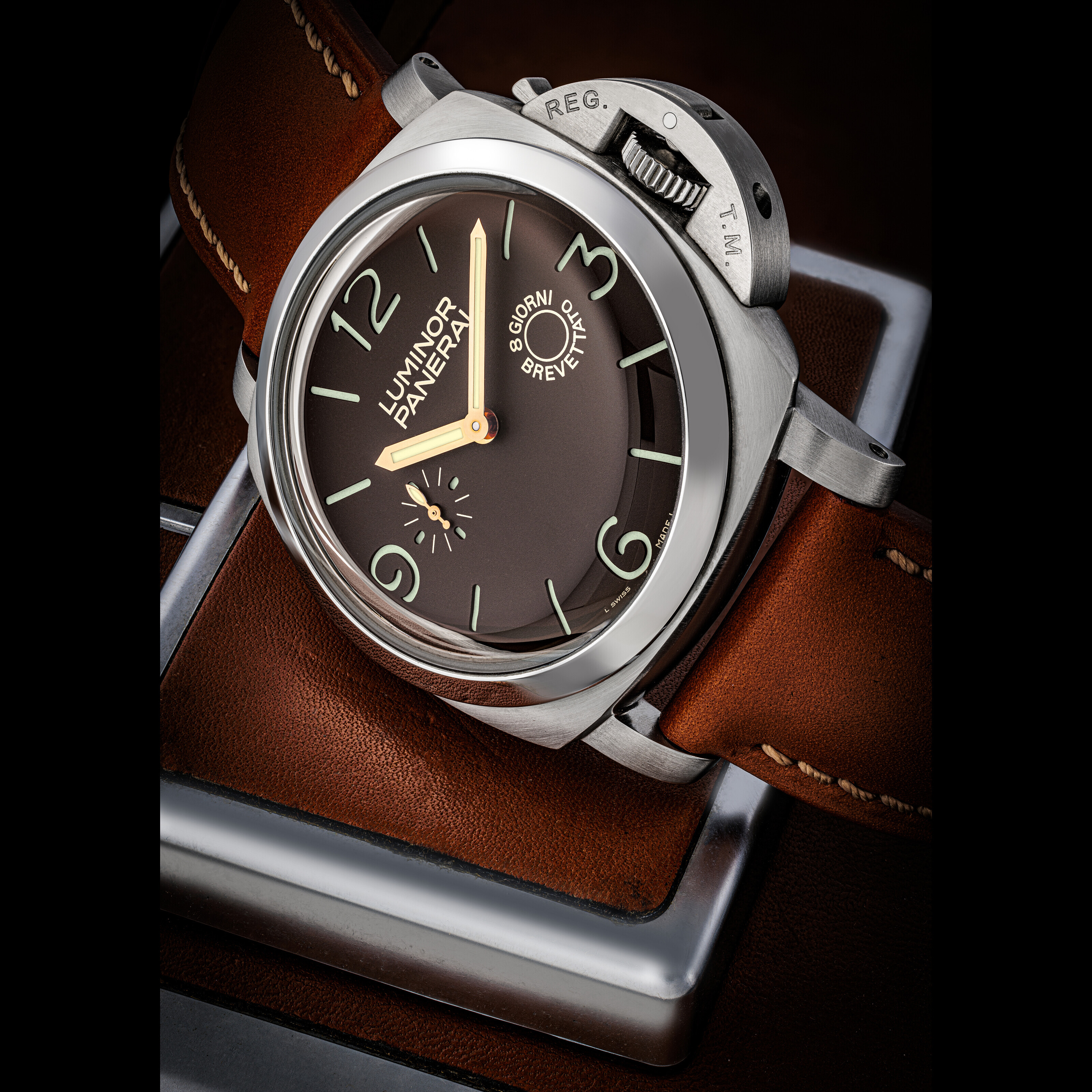 PANERAI REF. PAM 00203 LIMITED EDITION OF 150 PIECES LUMINOR 1950 8 DAYS WITH ANGELUS MOVEMENT