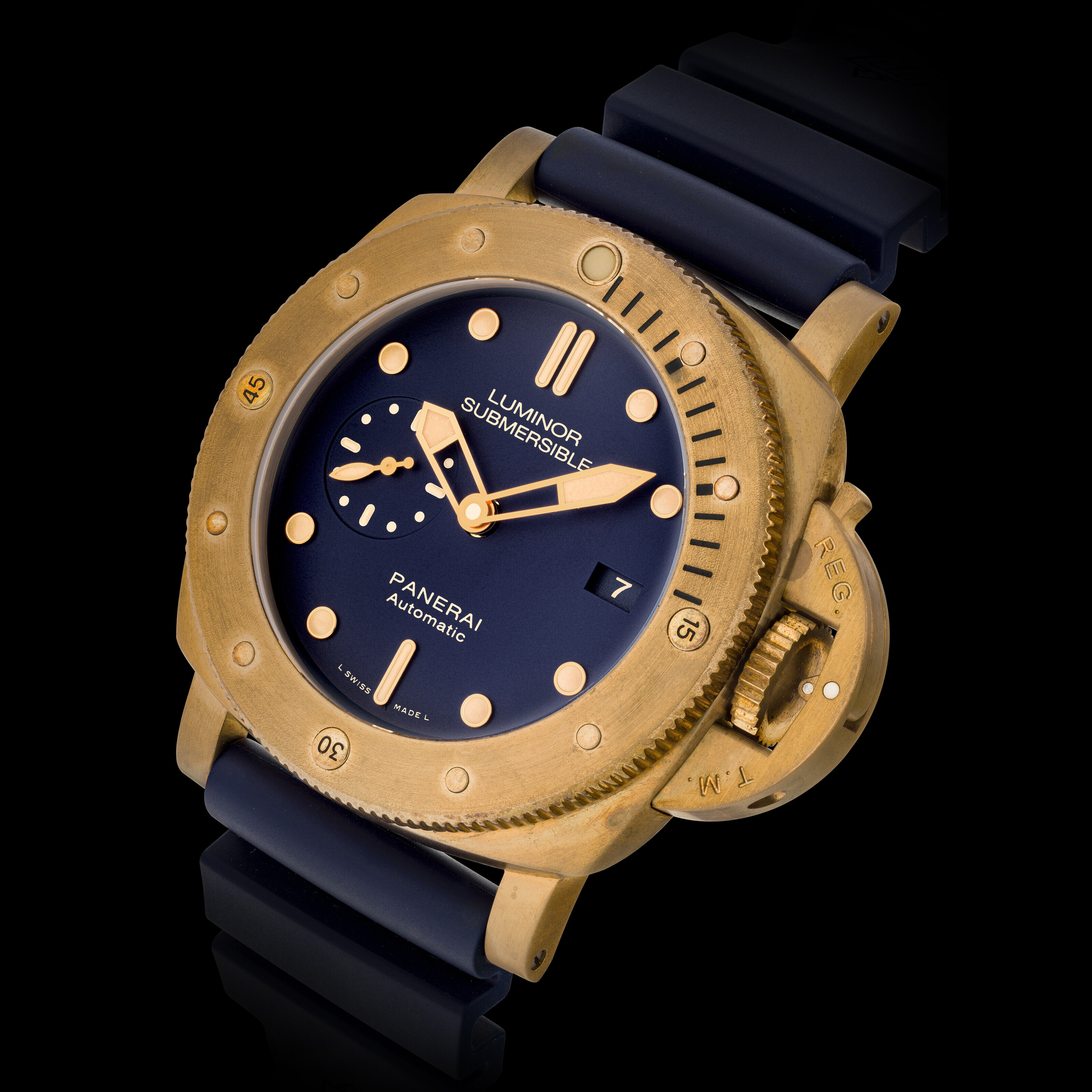 沛纳海，型号PAM00671，限量生产共1000枚，铜及钛金属，LUMINOR