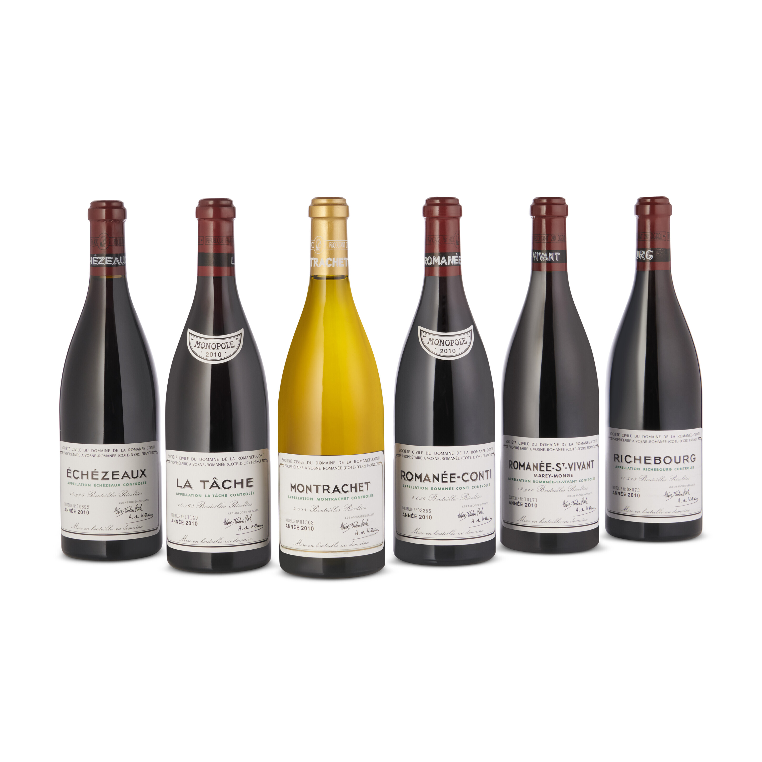 Domaine de la Romanée-Conti, Assortment 2010, Grand Cru, Côte de ...
