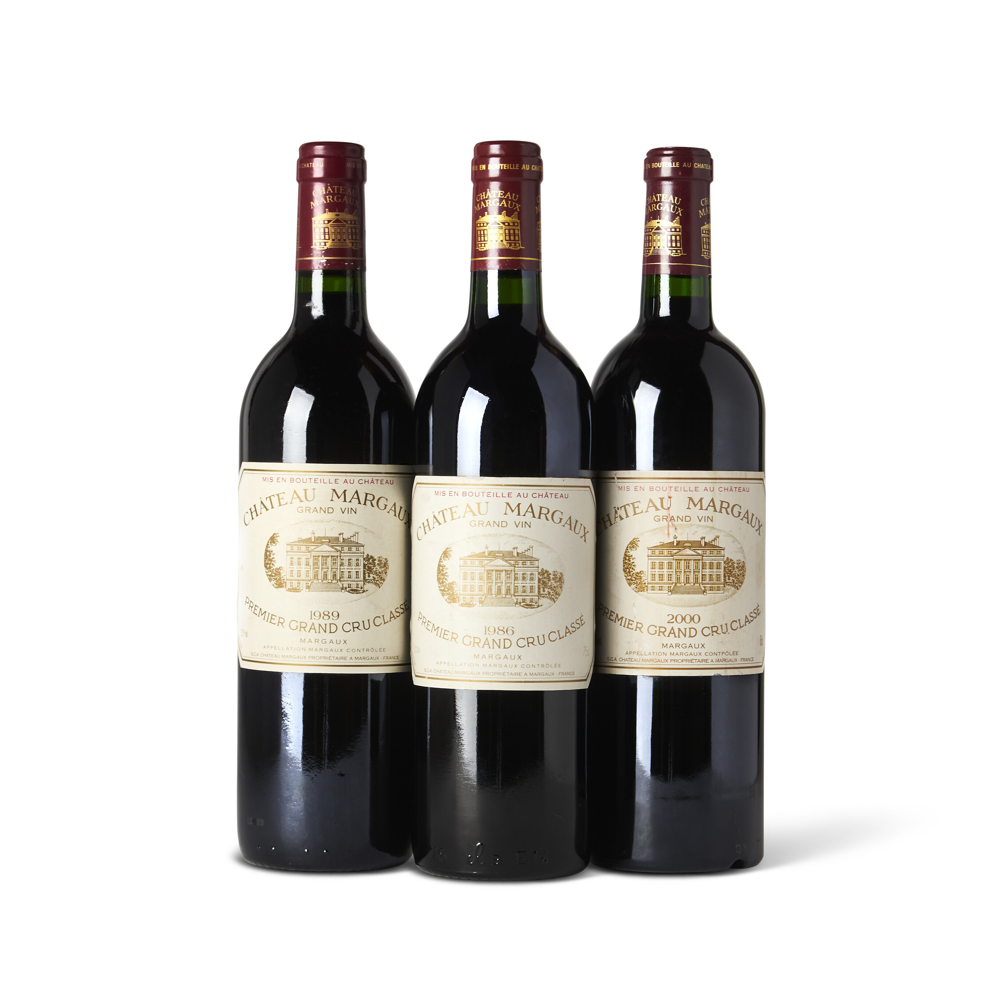 Mixed Château Margaux, Margaux, 1er cru classé1986 Level: into