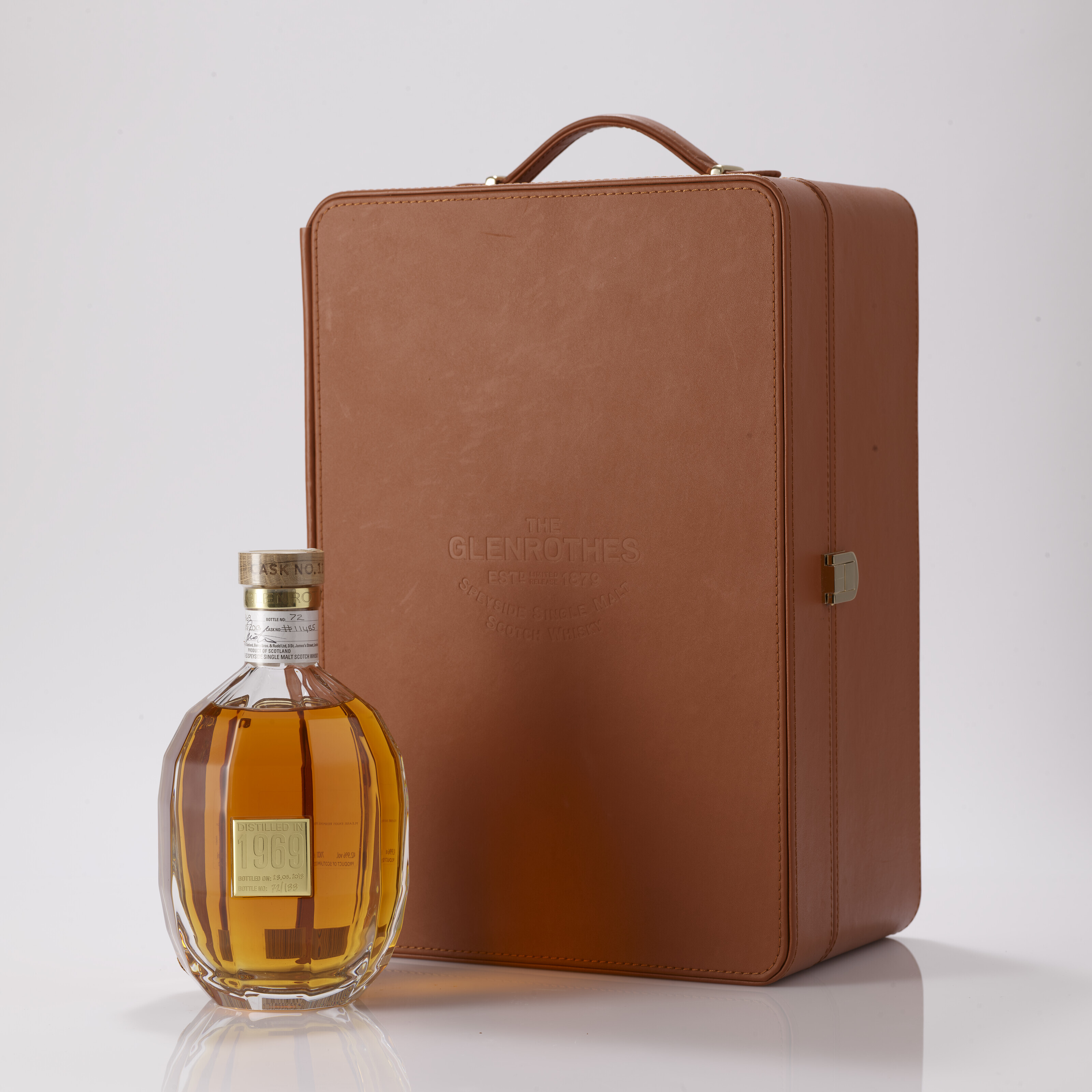 The Glenrothes 1969 Extraordinary Single Cask, SpeysideIn leather presentation case with wooden