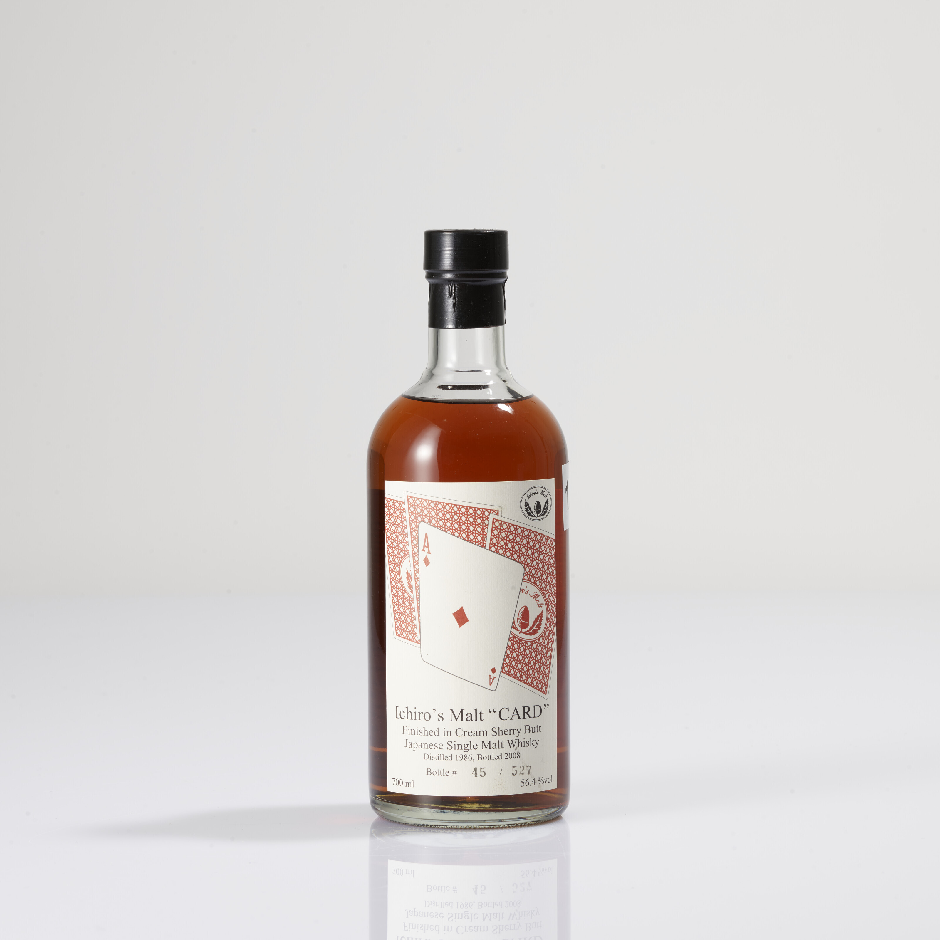 Ichiro's Malt card空き瓶 Hanyu Ichiro's Malt Cards Series 6 Of Spades 58.6 abv 2000 (1 BT70) |