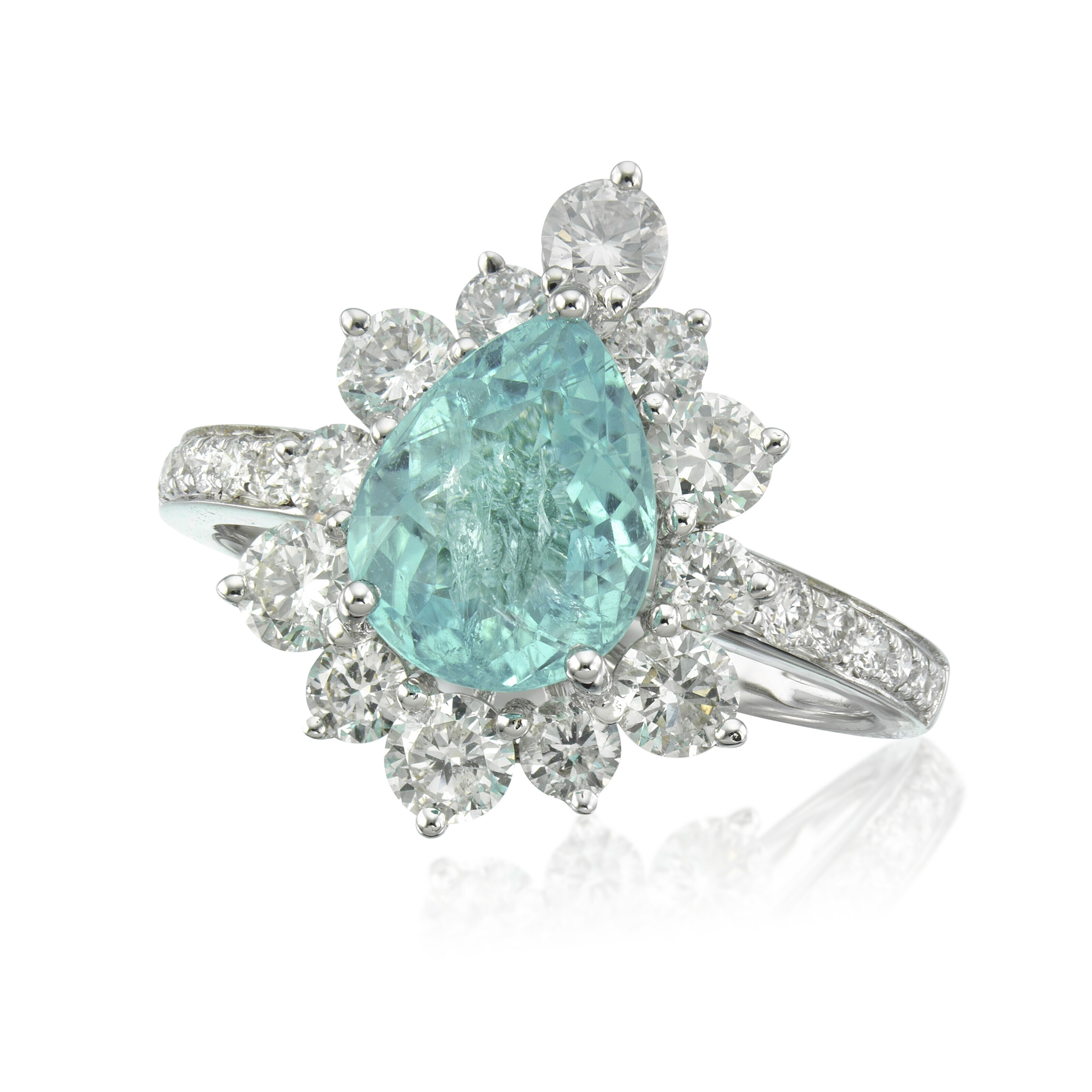 PARAIBA TOURMALINE AND DIAMOND RING, Christie’s