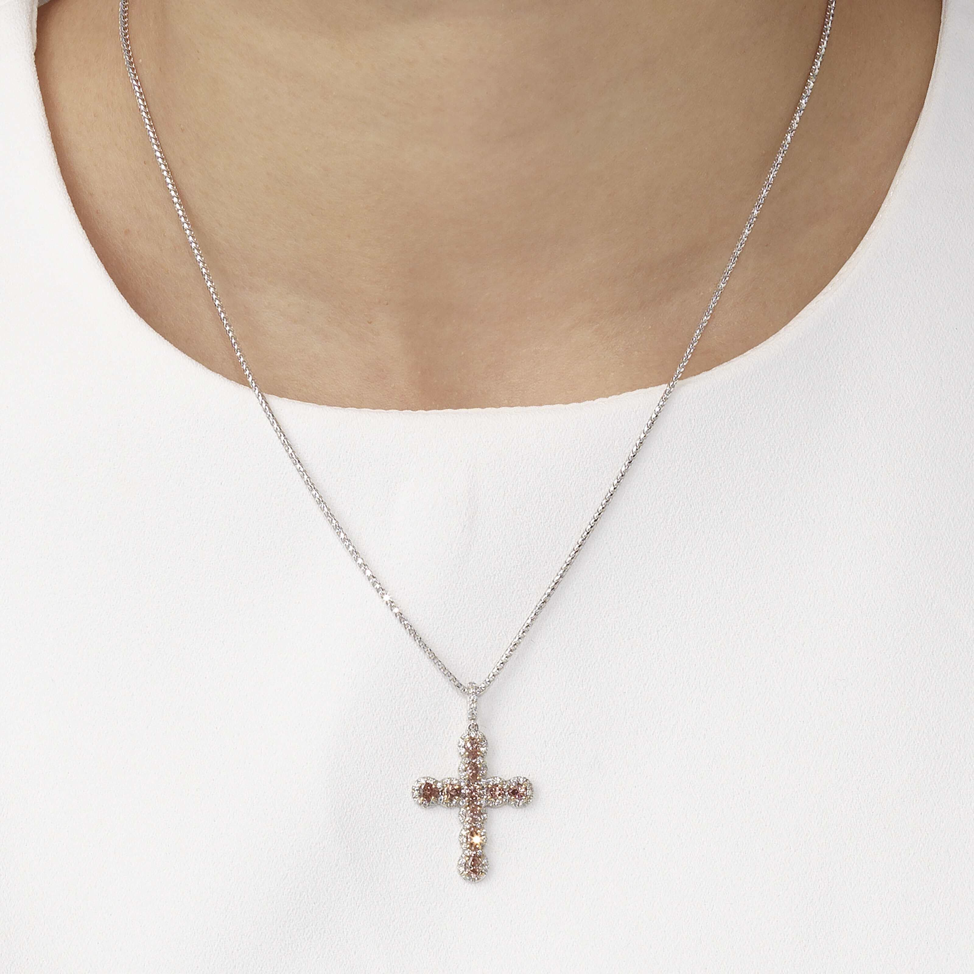 FRED LEIGHTON COLOURED DIAMOND AND DIAMOND PENDANT, Christie's