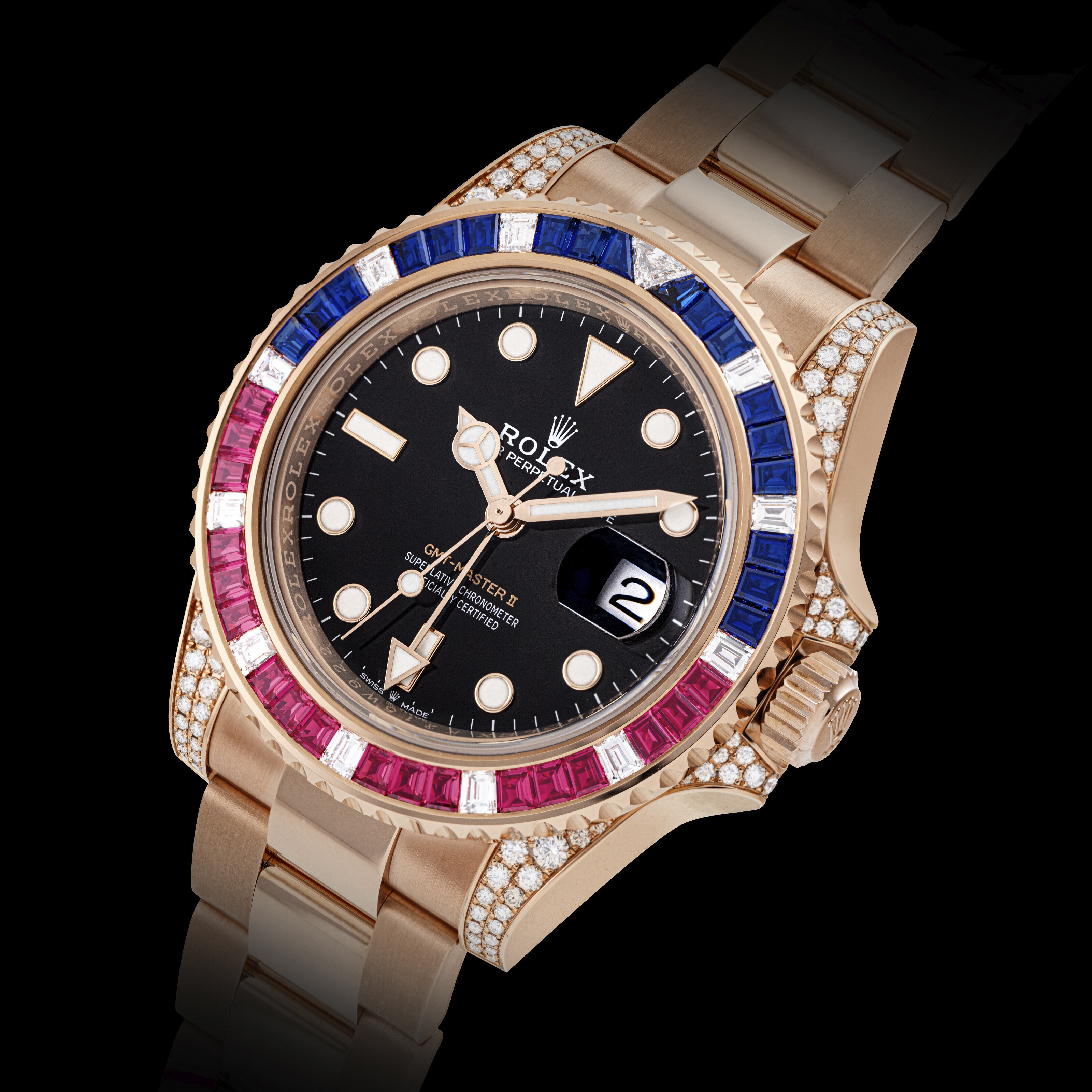 ROLEX, GMT-MASTER II, REF. 126755SARU, Certificate and box
