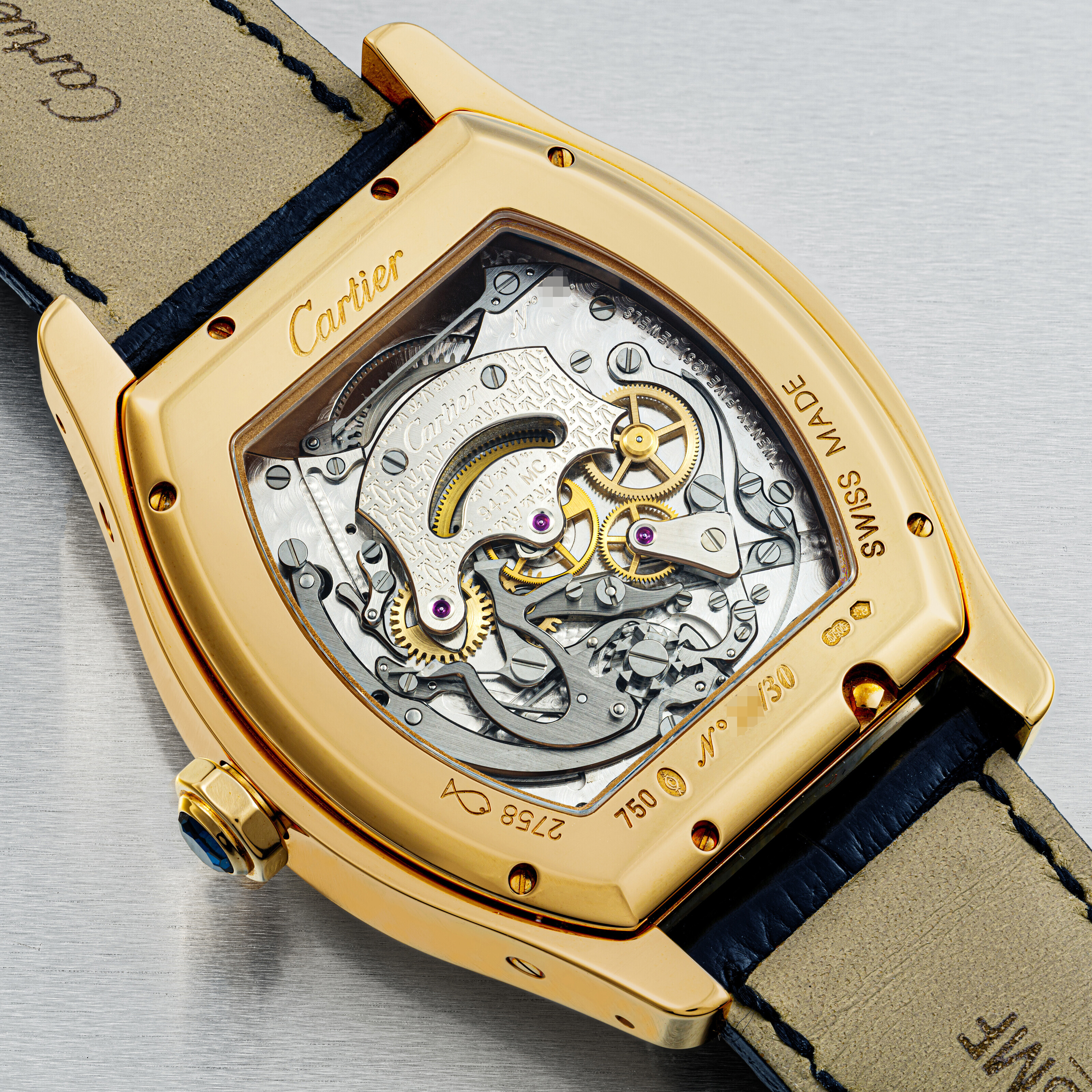 CARTIER. AN 18K PINK GOLD LIMITED EDITION TOURBILLON SINGLE