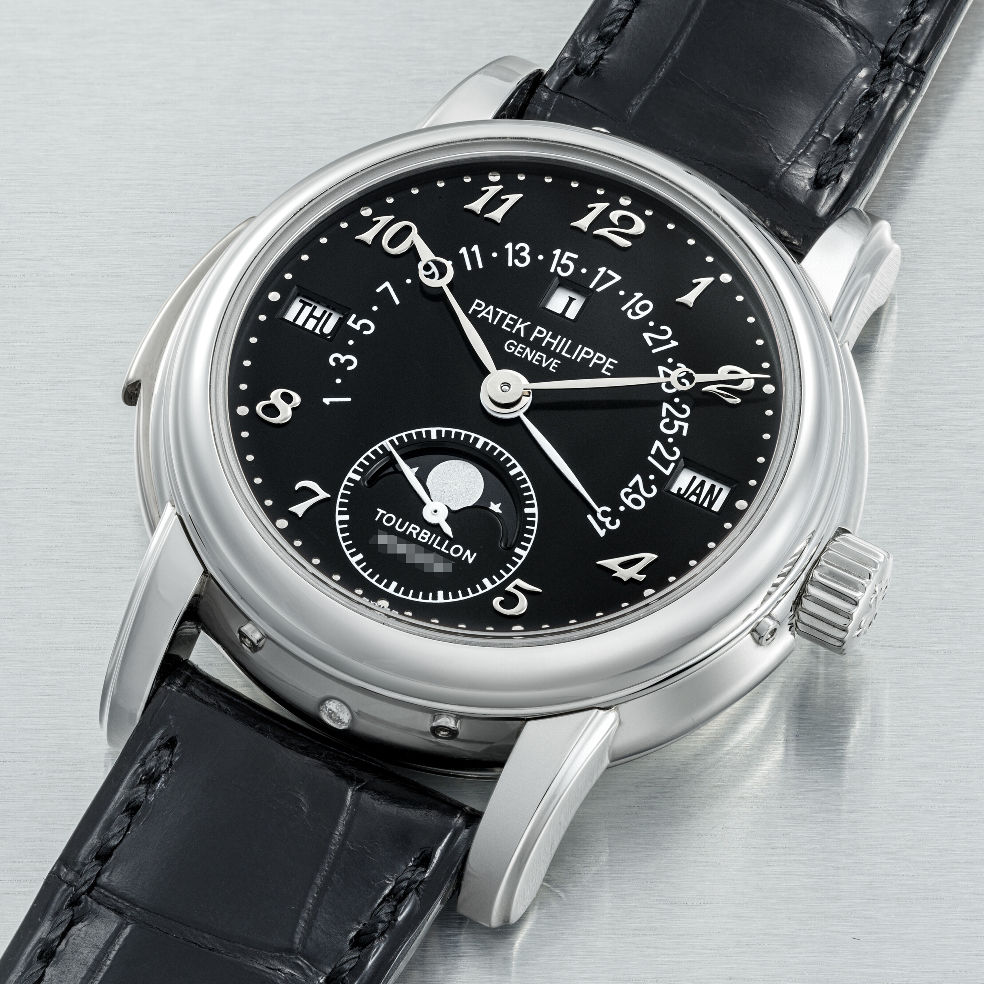PATEK PHILIPPE. AN EXTREMELY RARE AND IMPORTANT PLATINUM MINUTE