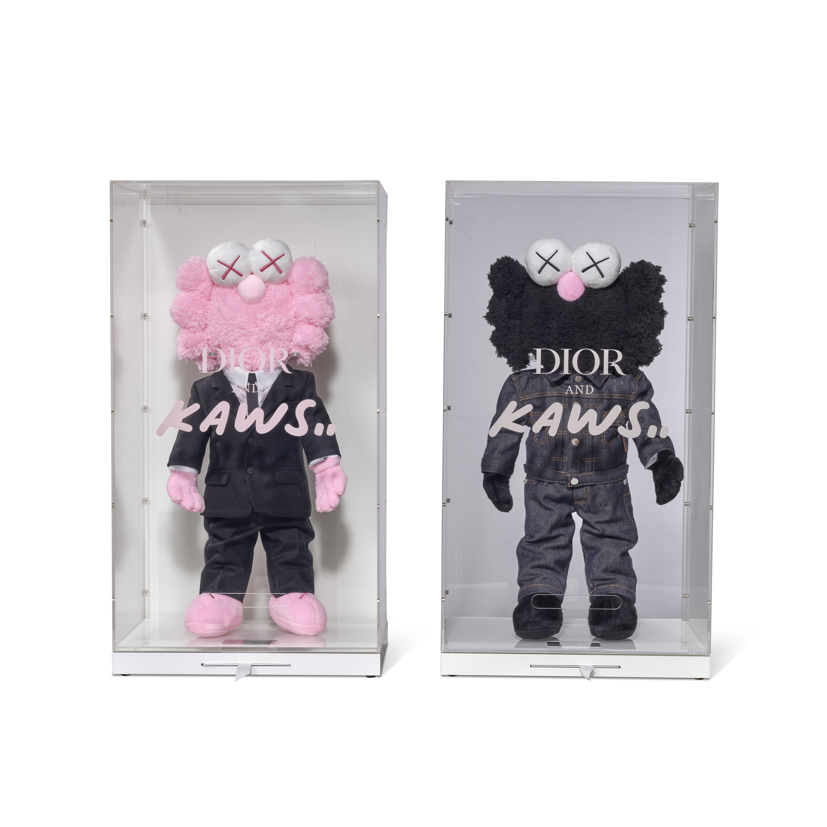 KAWS B. 1974 Plush BFF x Dior Pink and Black Christie s