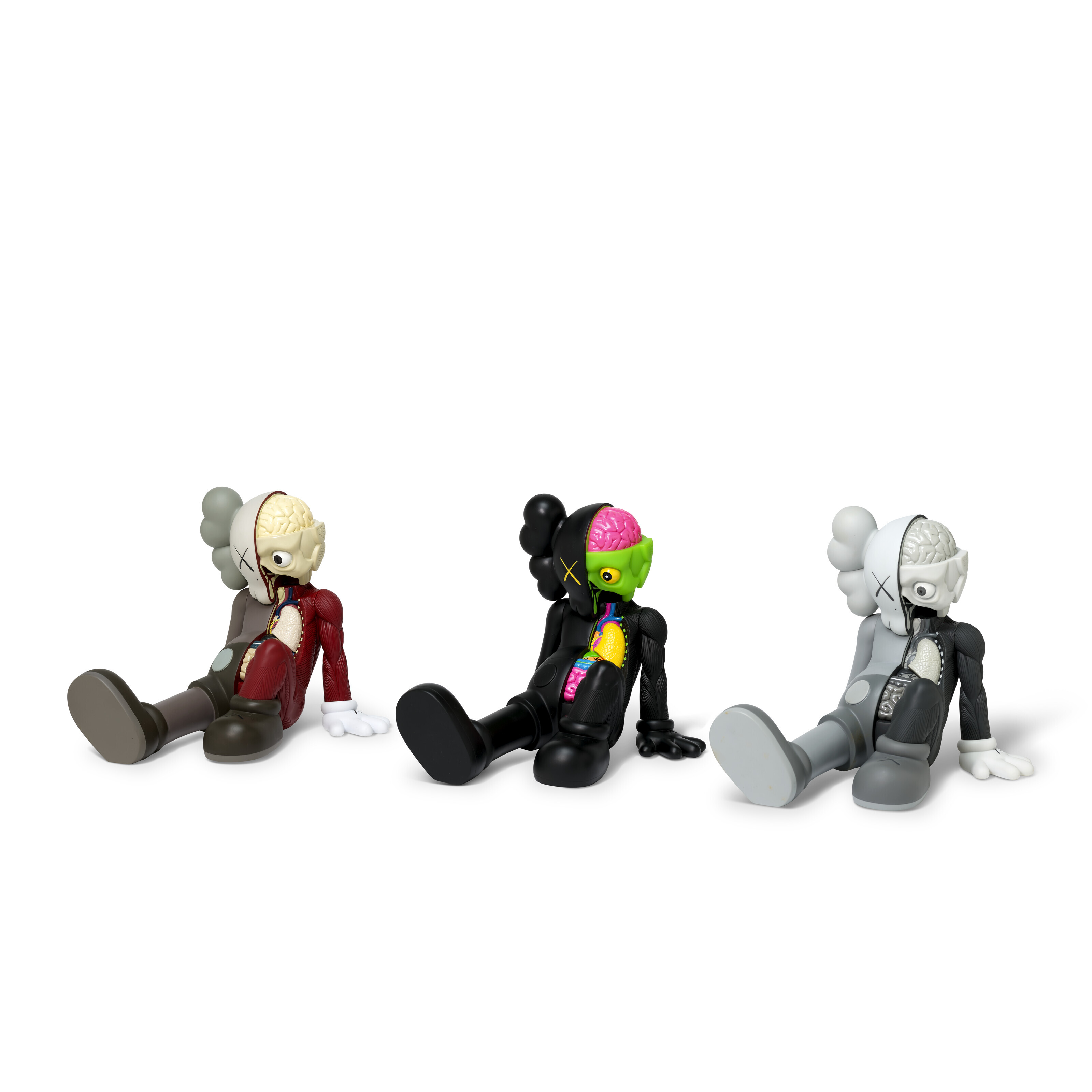 KAWS (B. 1974), Companion (Resting Place) (Red; Black; & Grey