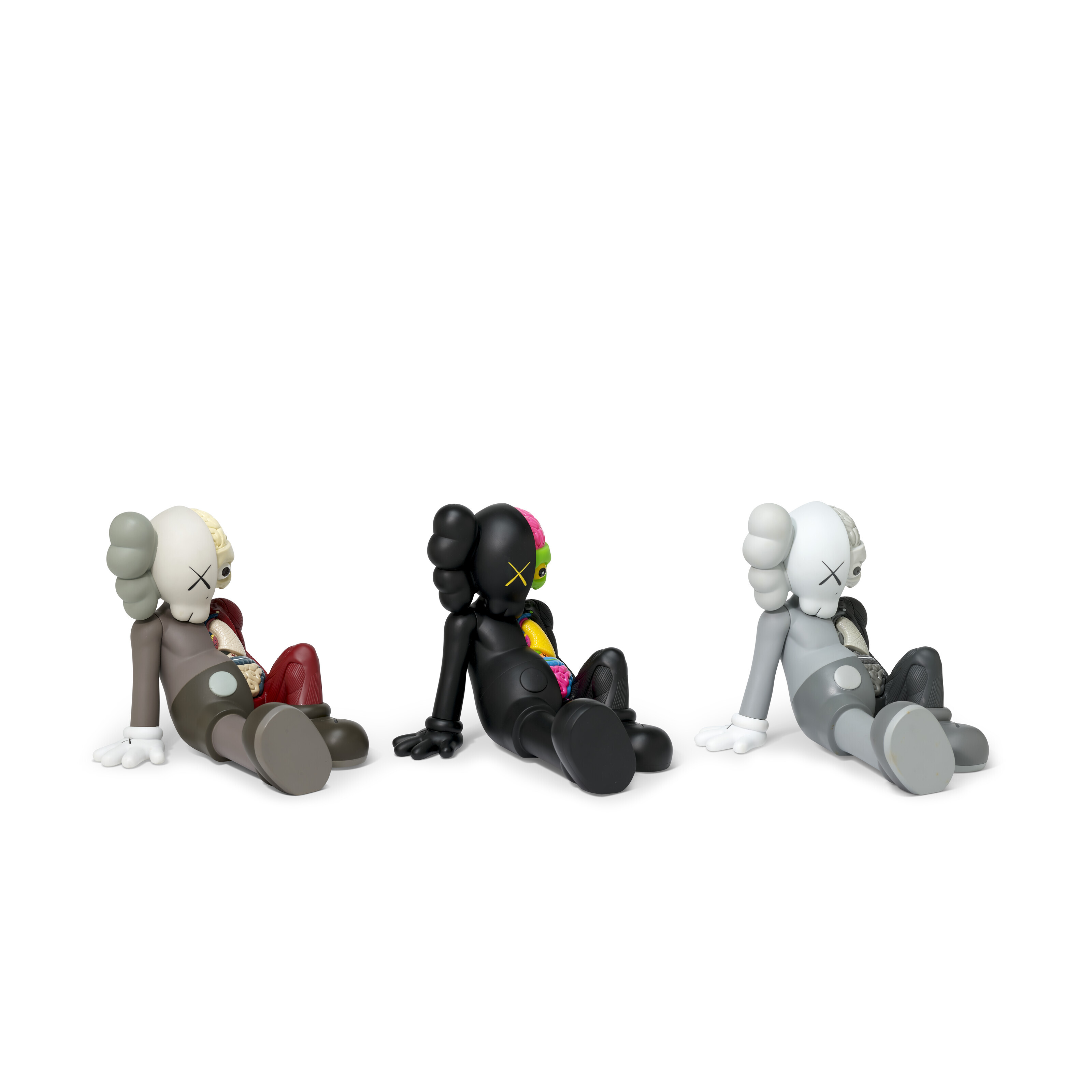 KAWS (B. 1974), Companion (Resting Place) (Red; Black; & Grey