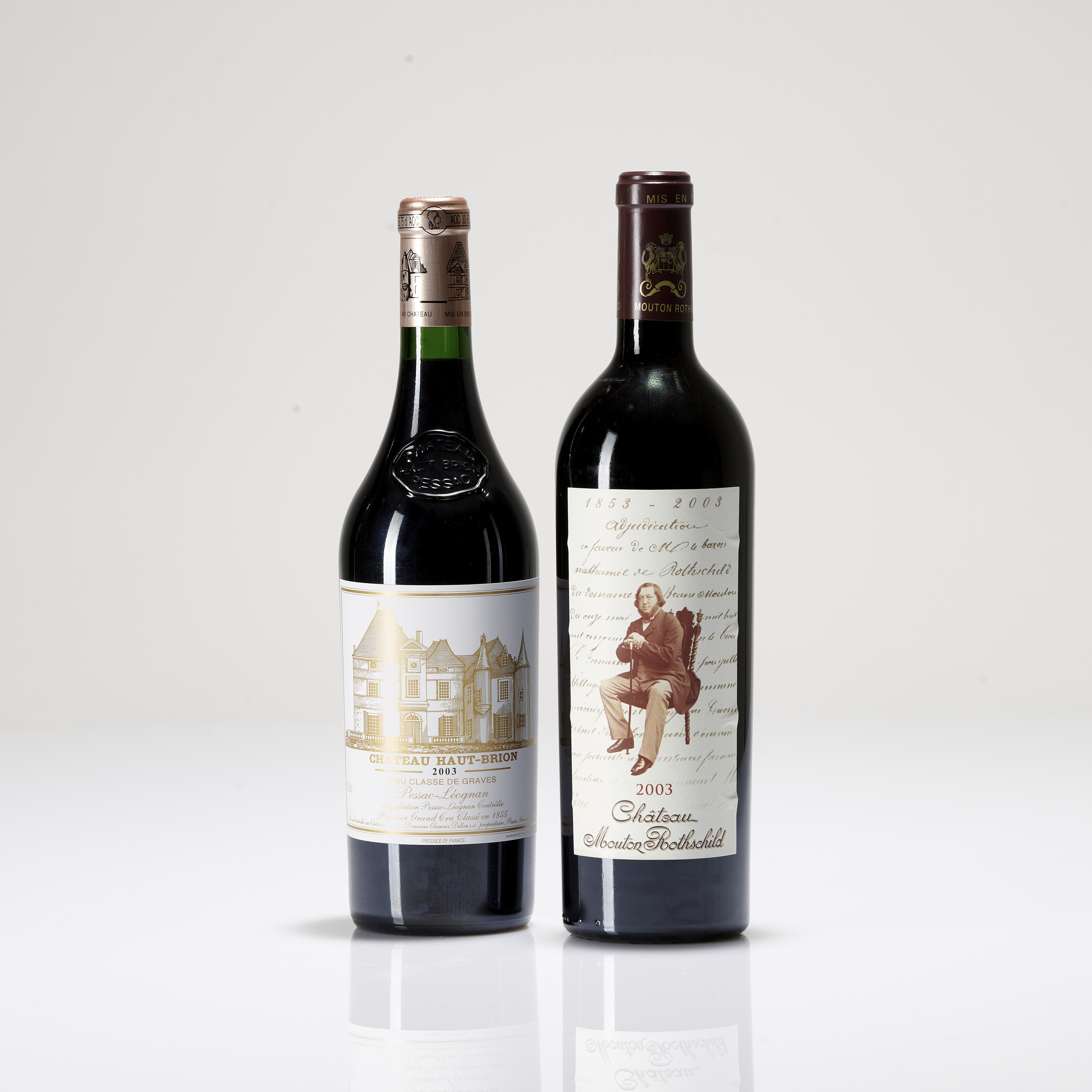 Château Mouton Rothschild 2003, In original wooden case | Christie's