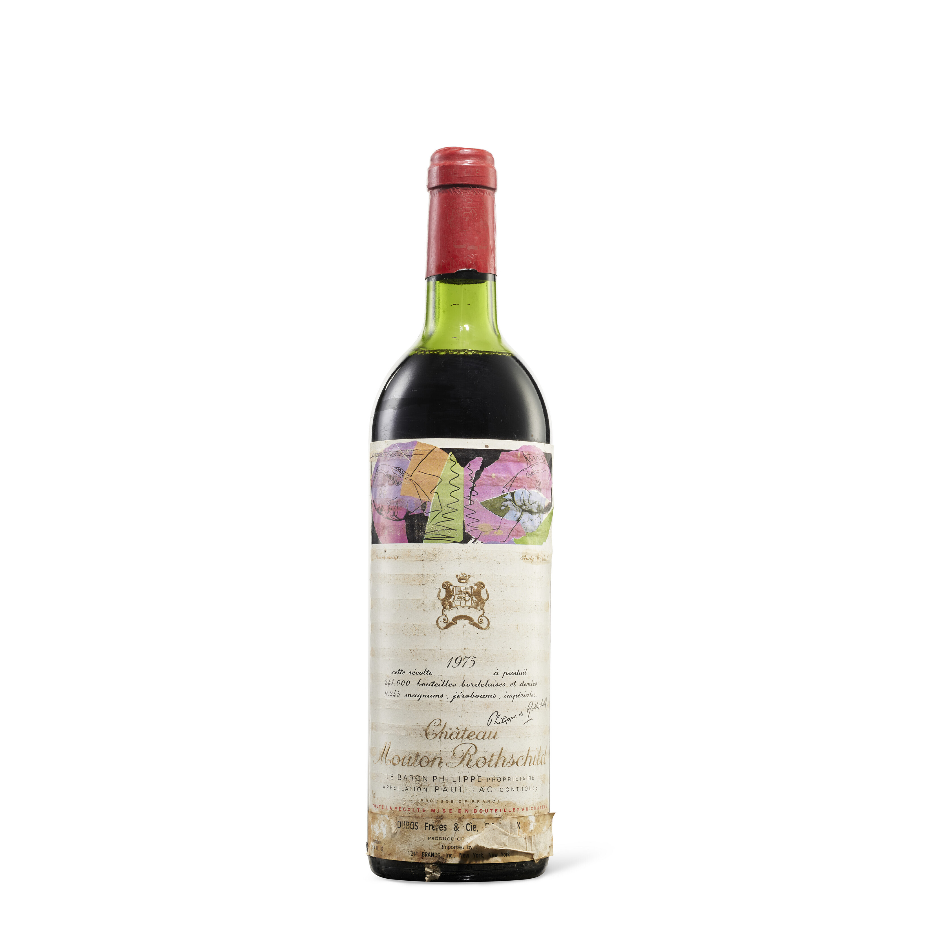 Château Mouton-Rothschild 1975, Pauillac, 1er cru classéCorroded 