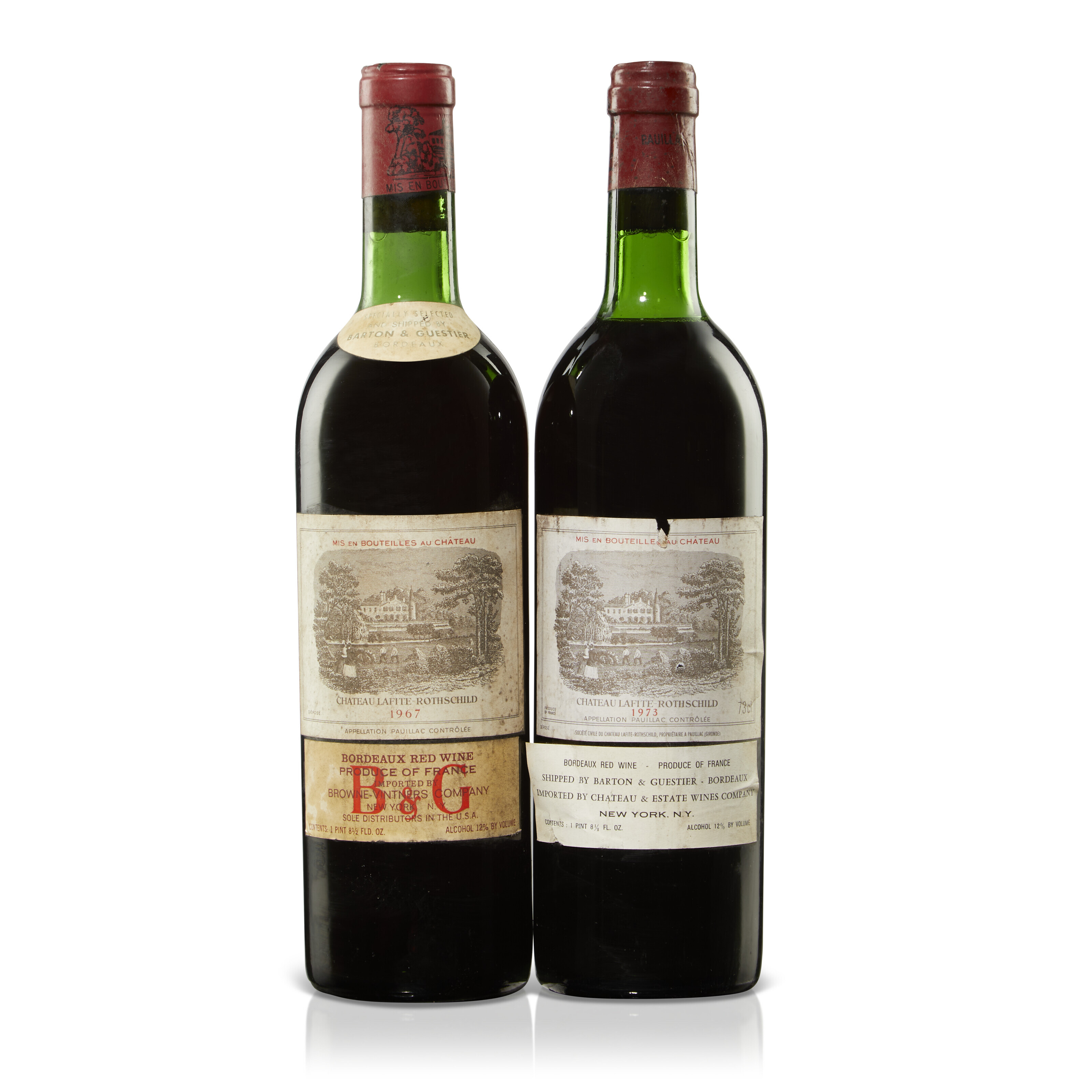 Château LafiteRothschild 1967 & 1973, Château LafiteRothschild Pauillac, 1er cru