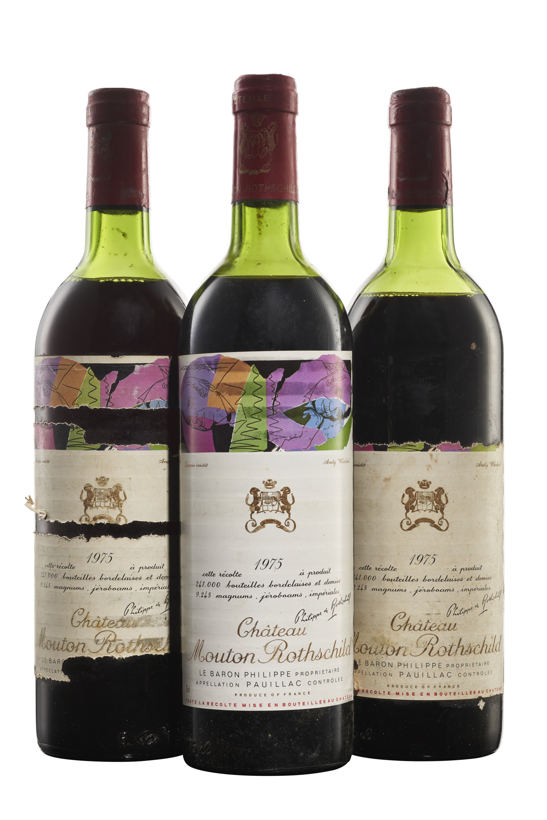 Château Mouton-Rothschild 1975, Pauillac, 1er cru classéCorroded 