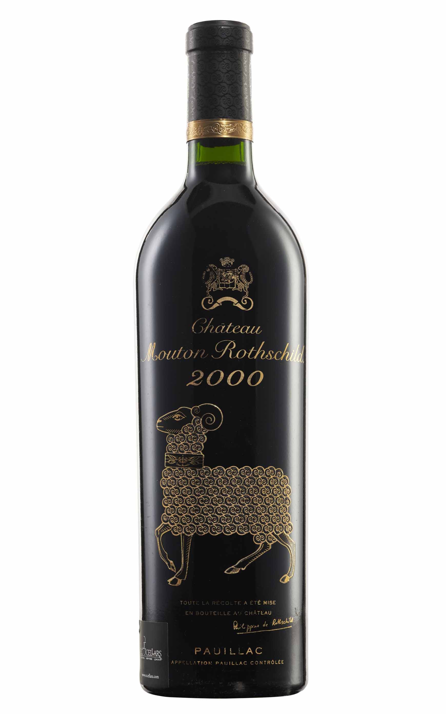 Château Mouton-Rothschild 1975, Pauillac, 1er cru classéCorroded