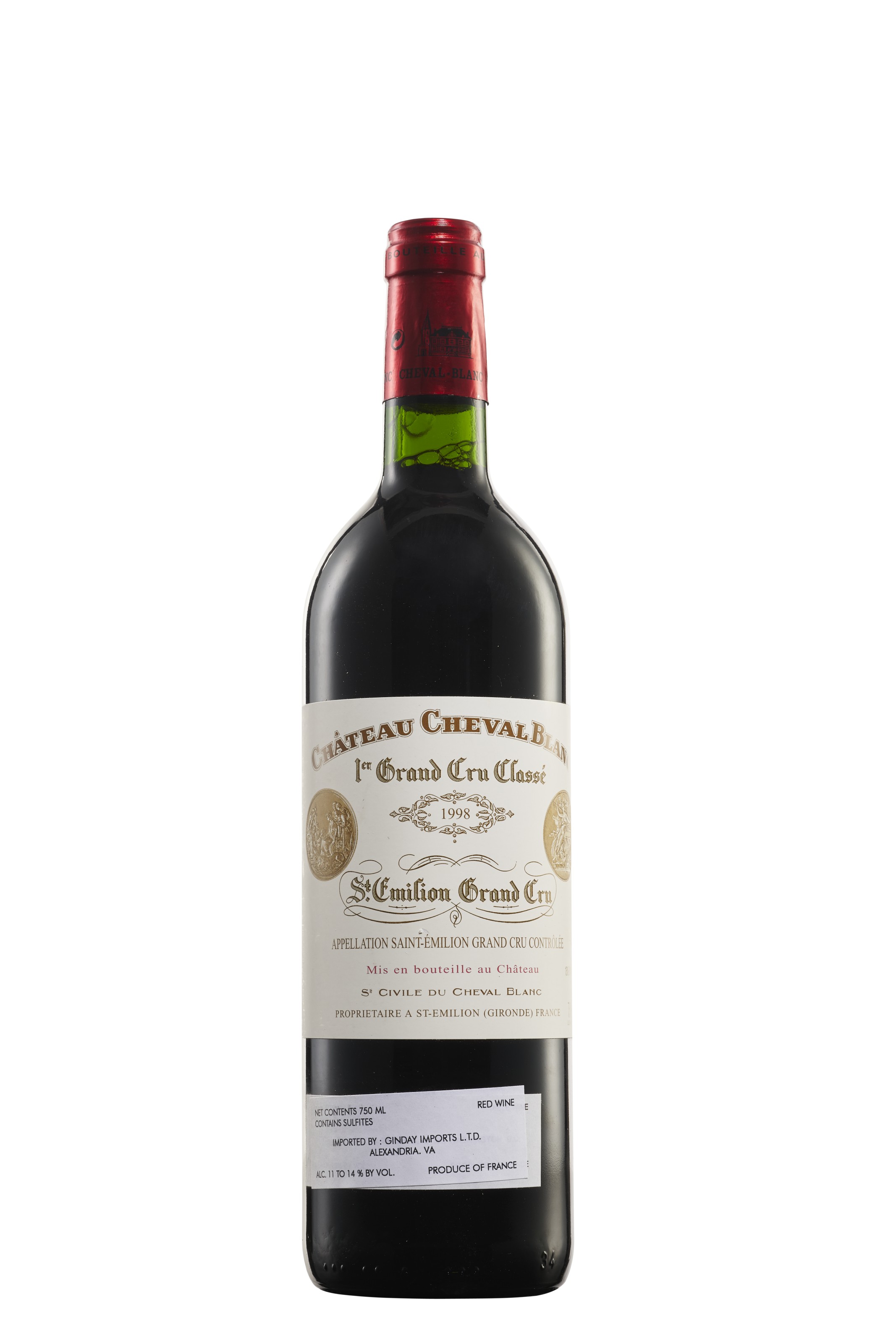 Château Cheval-Blanc 1998, Saint-Émilion, 1er grand cru classé (A