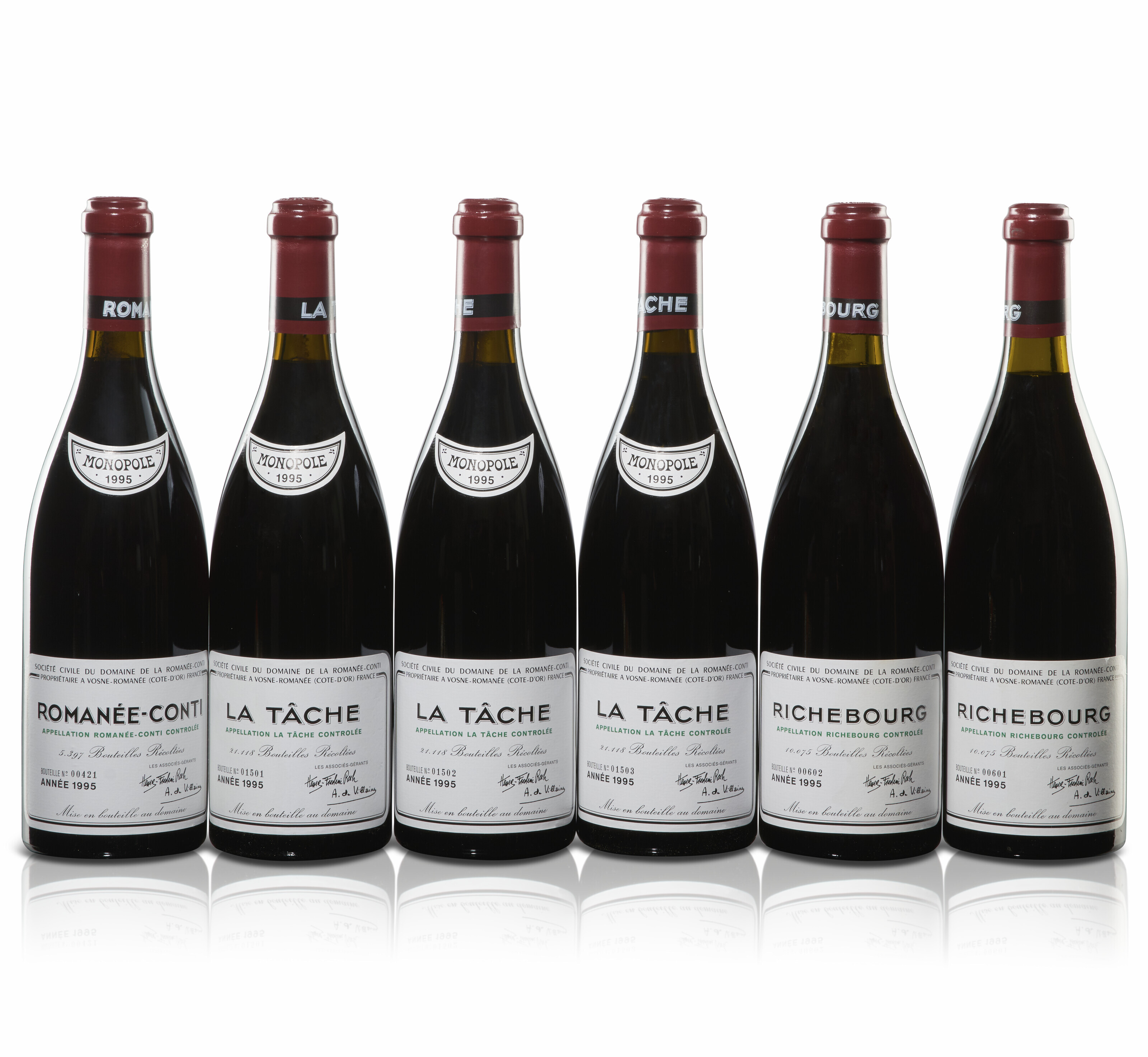Domaine de la Romanée-Conti, Assortment 1995, Grand Cru, Côte de ...