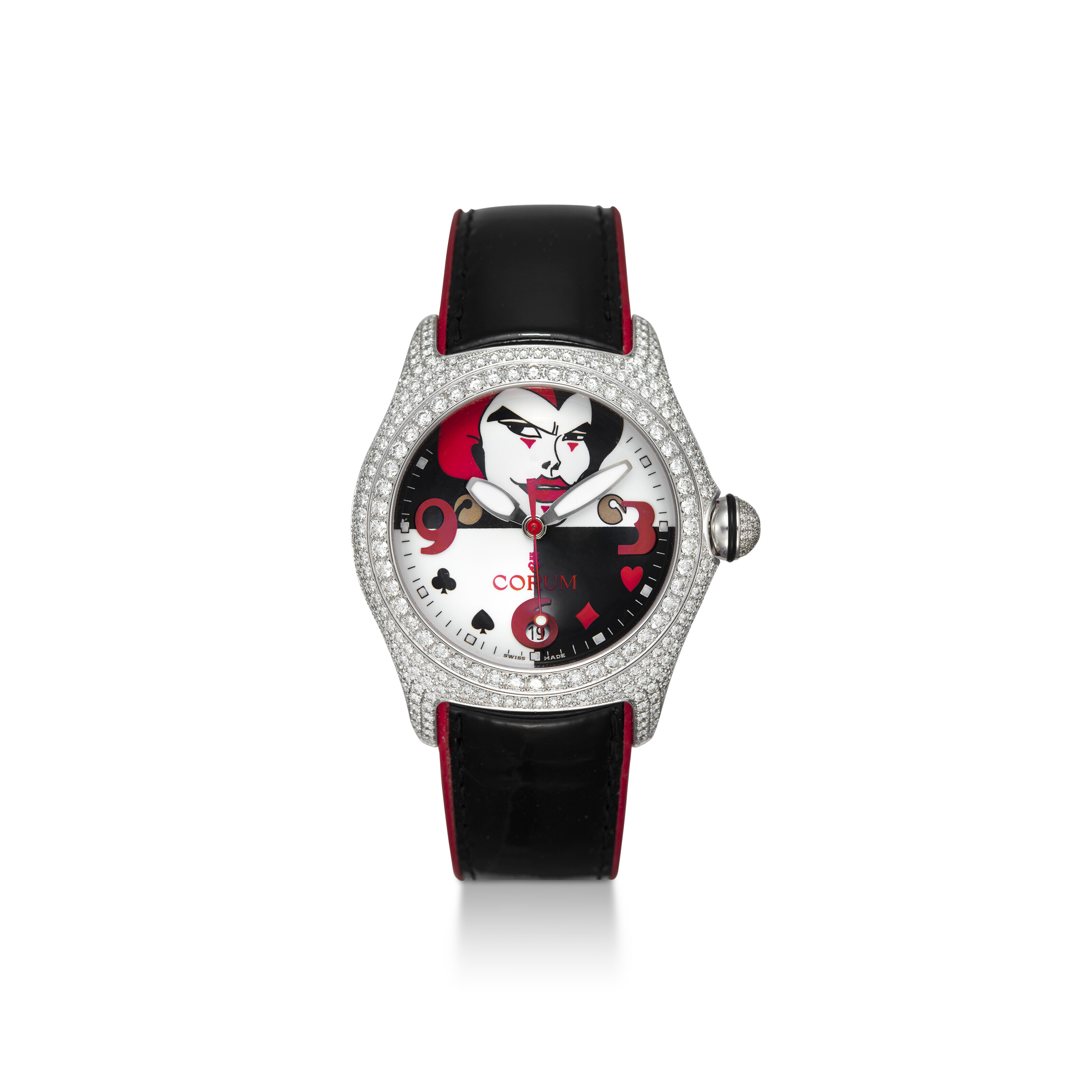 CORUM, MODELLO BUBBLE JOKER 00/10 CON DIAMANTI,