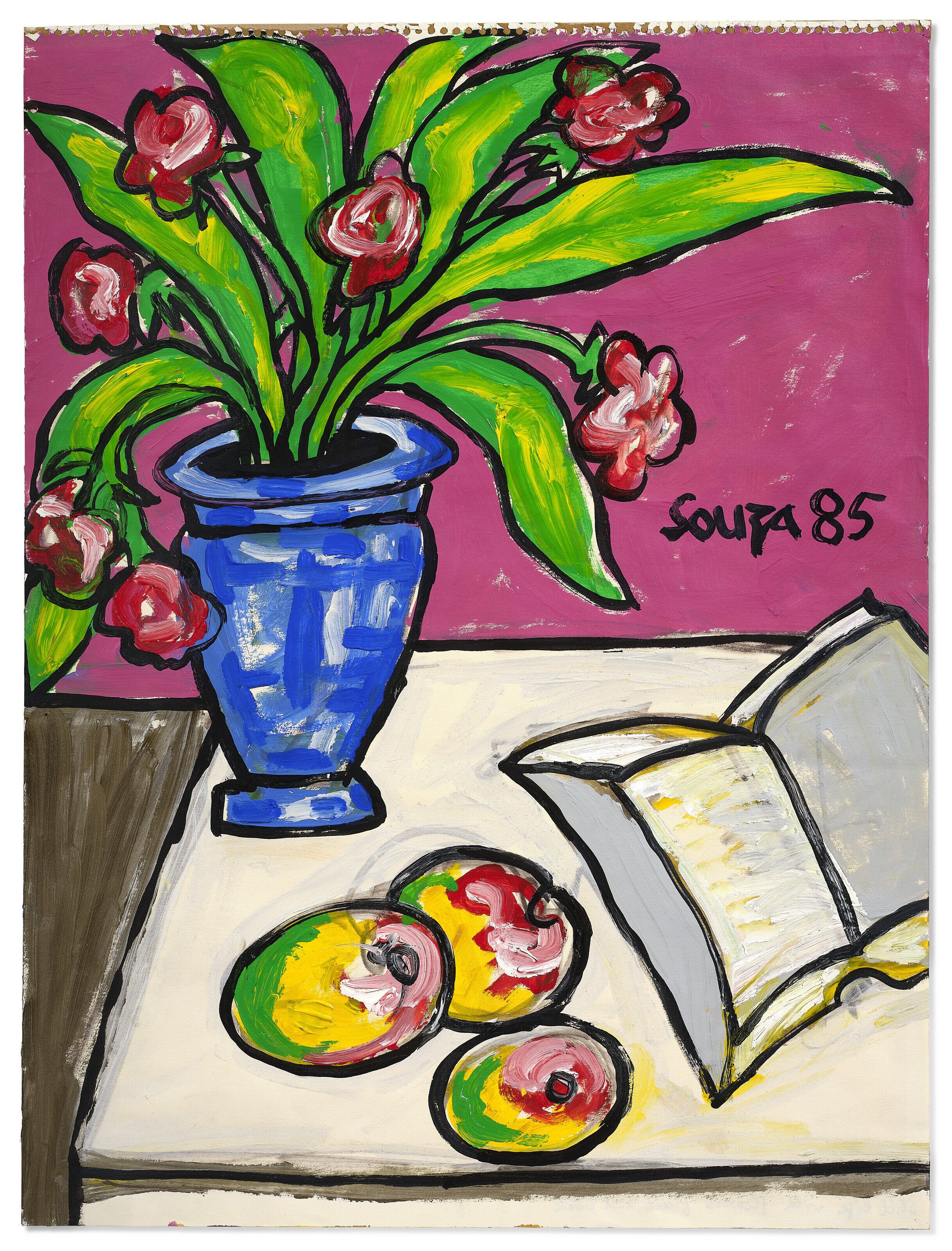 Catalog image of Still Life with Flowers, Fruit and Book