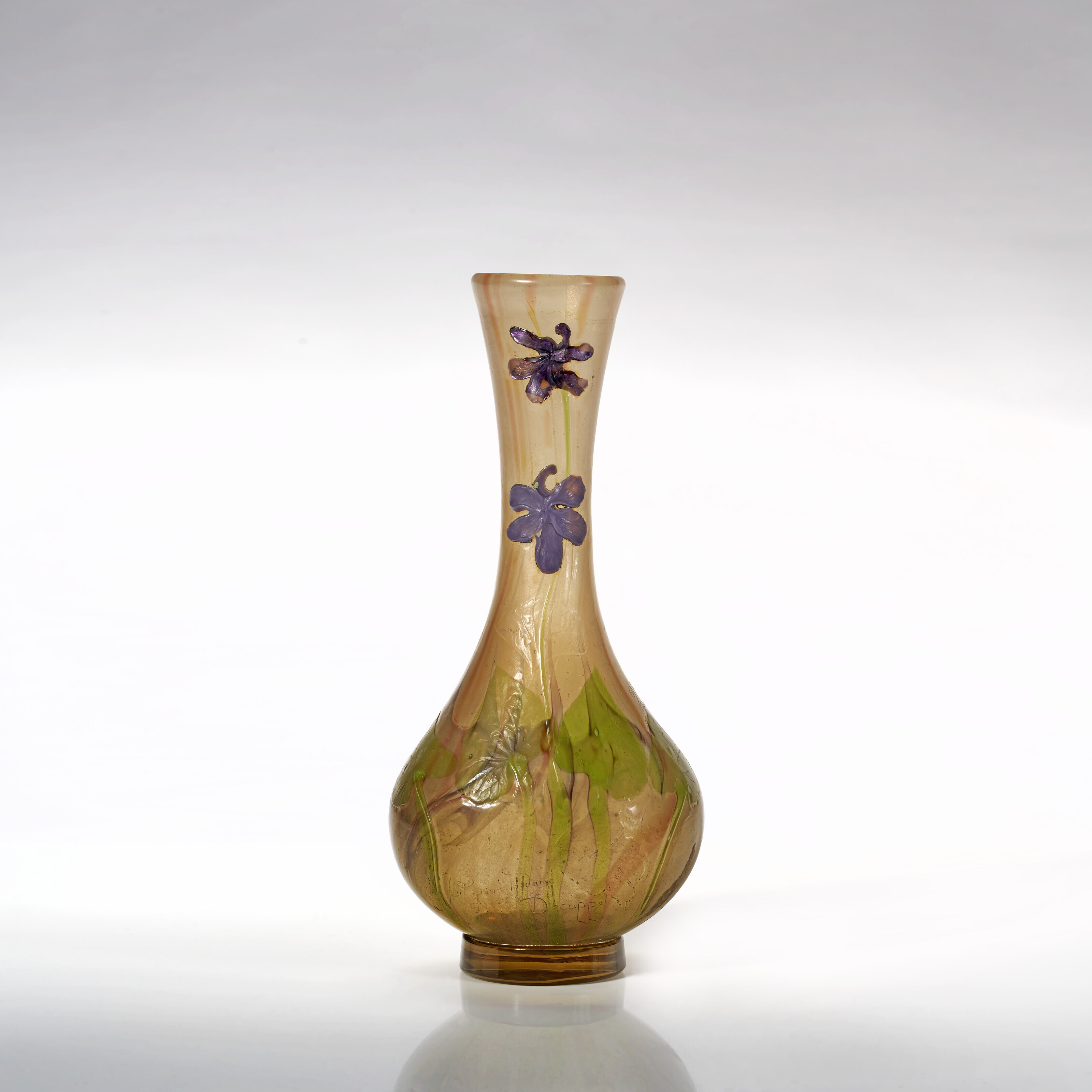 Catalog image of Vase Parlant aux Pervenches, circa 1900