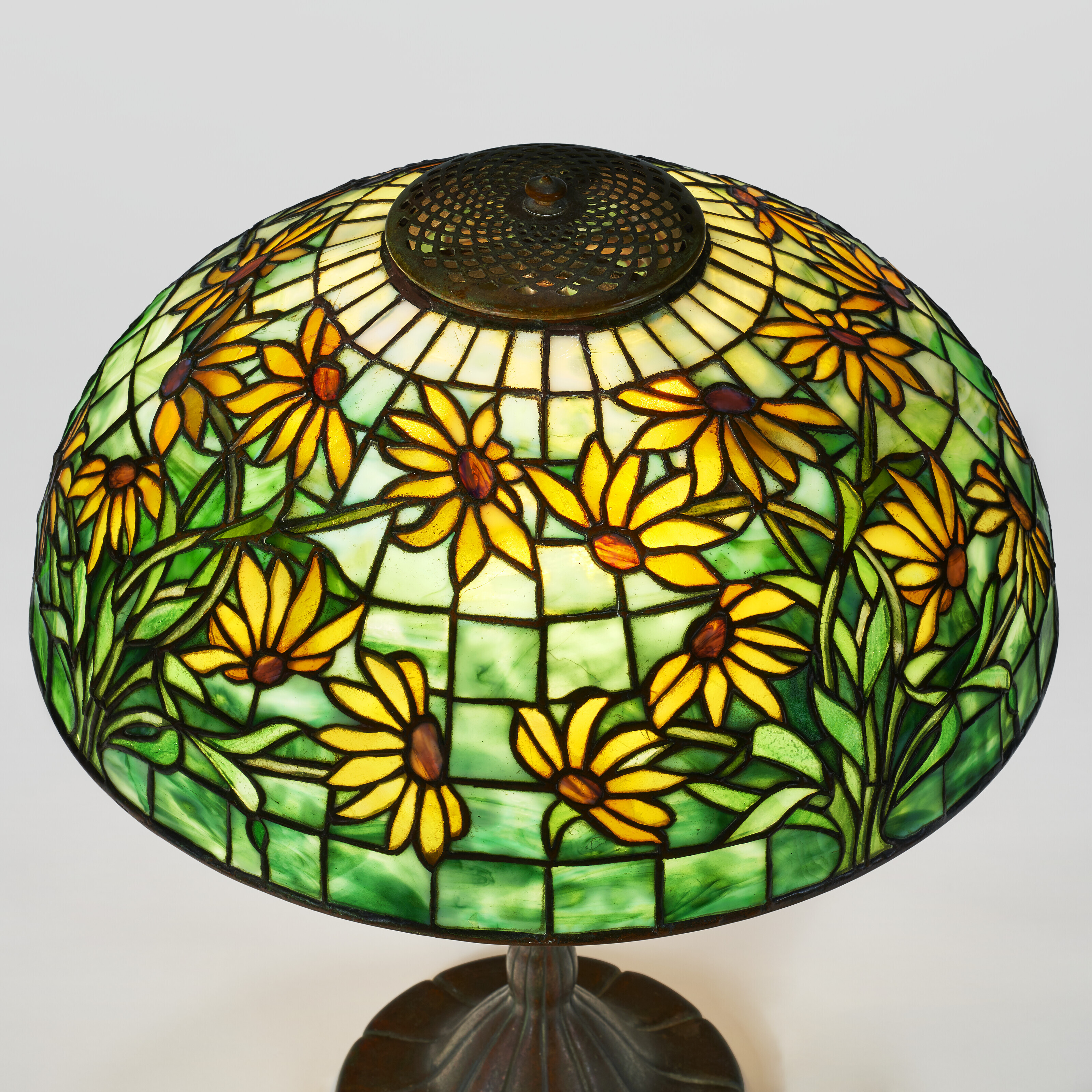 TIFFANY STUDIOS, 'Black-Eyed Susan' Table Lamp, circa 1910