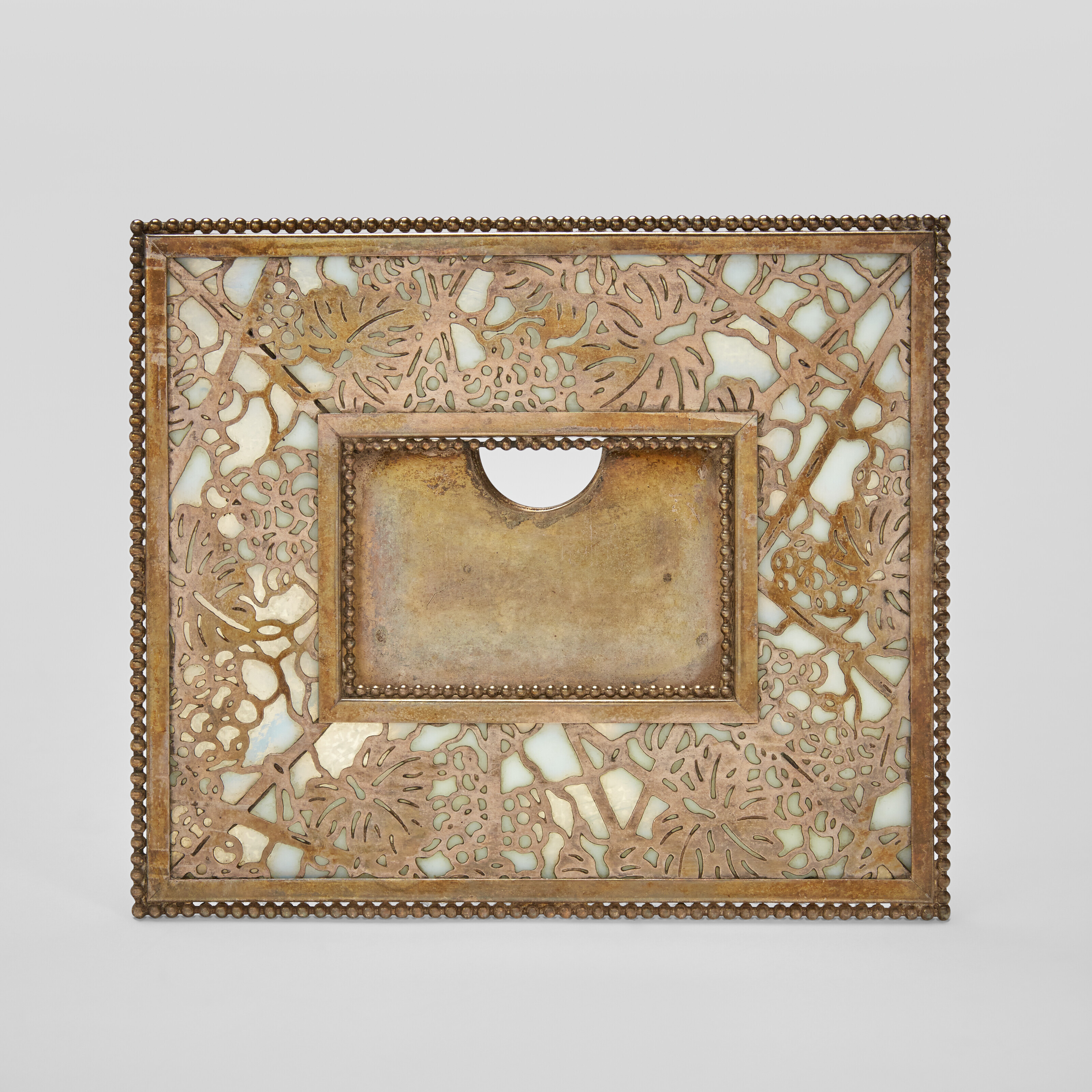 TIFFANY STUDIOS, Eighteen-Piece 'Grapevine' Desk Set, circa 1915
