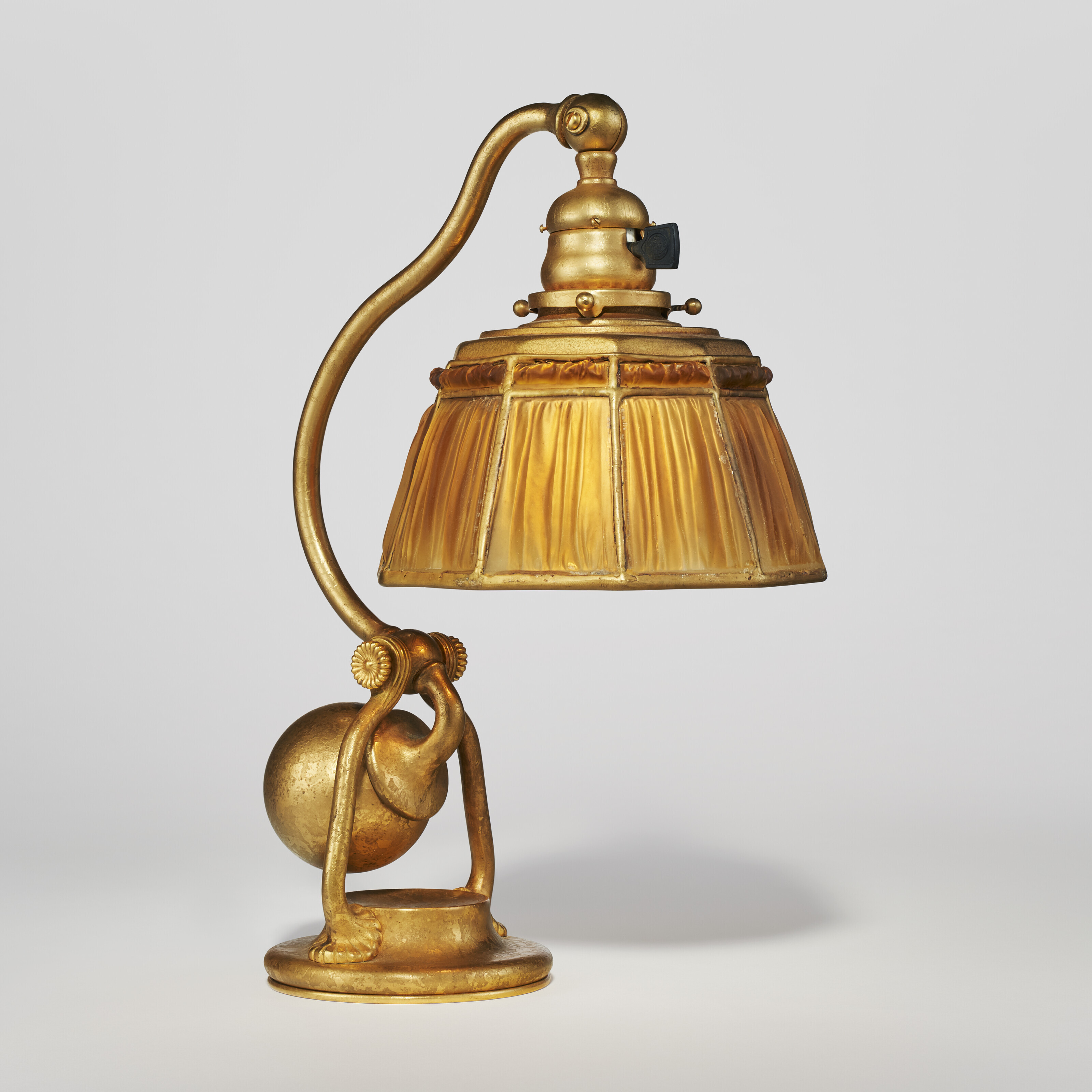 TIFFANY STUDIOS, 'Favrile Fabrique' Counter-Balance Desk Lamp