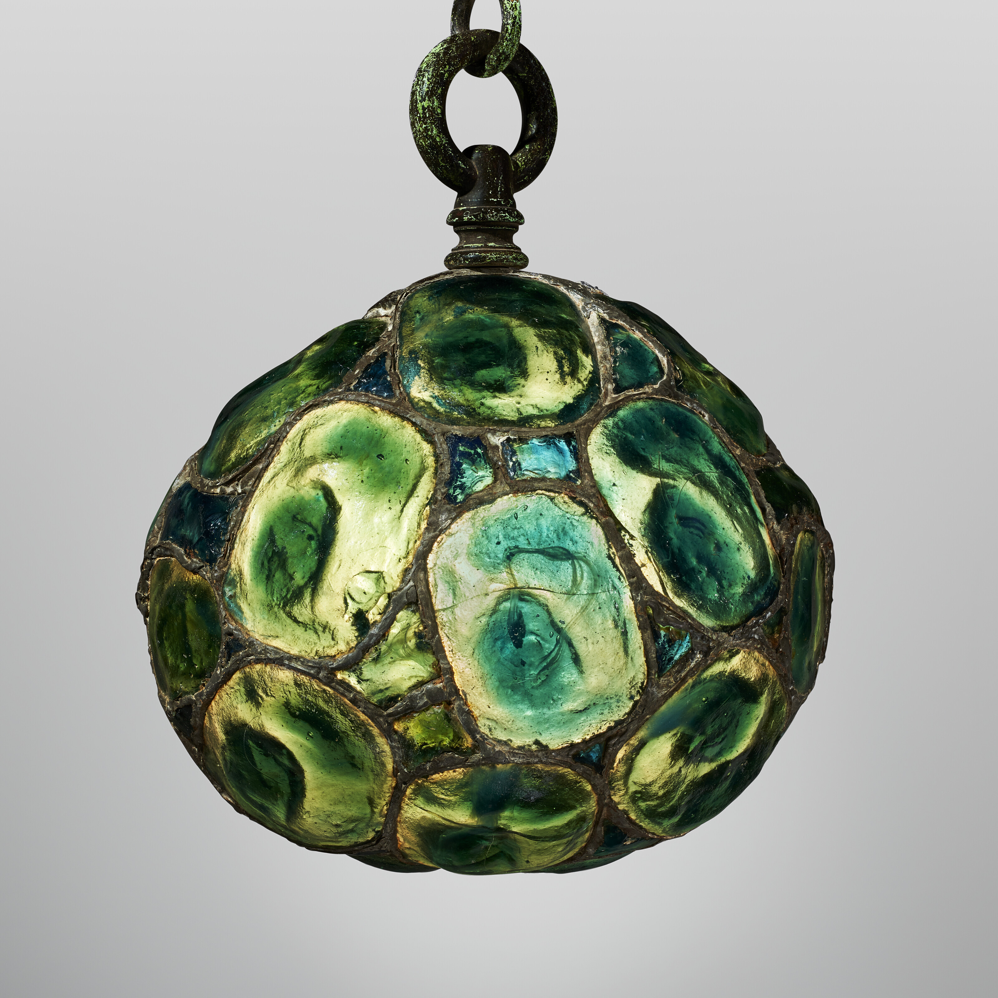 TIFFANY STUDIOS, 'Turtle-Back' Ceiling Light, circa 1905 | Christie's