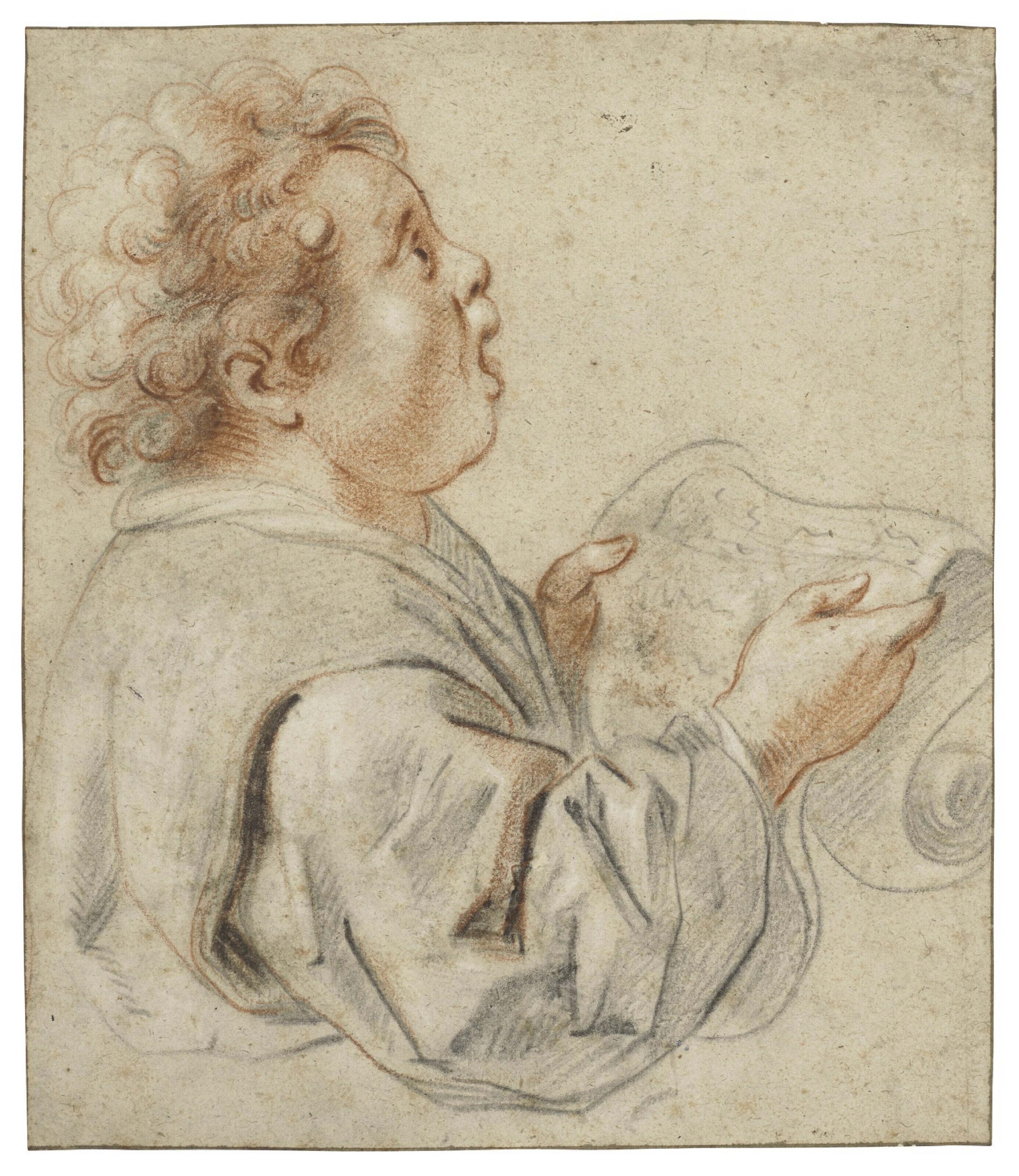 アート・デザイン・音楽 God form i Norge. Jacob prisens vinnere JACOB JORDAENS (Antwerp 1593-1678), A singing boy holidng sheet