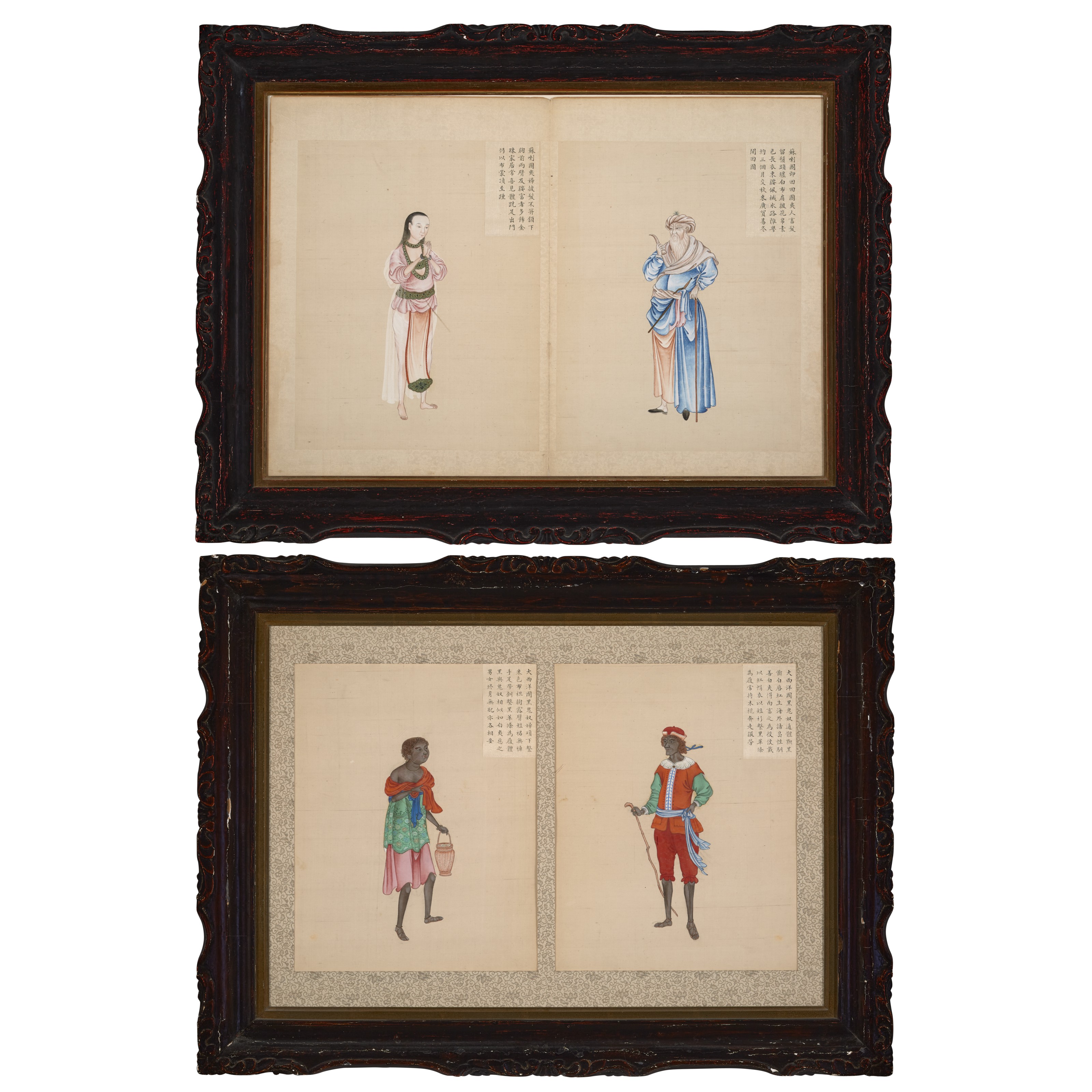 Tableau Sur Toile Tingqua - Portrait De Houqua, Art Asiatique - Prêt à Accrocher, Neuf