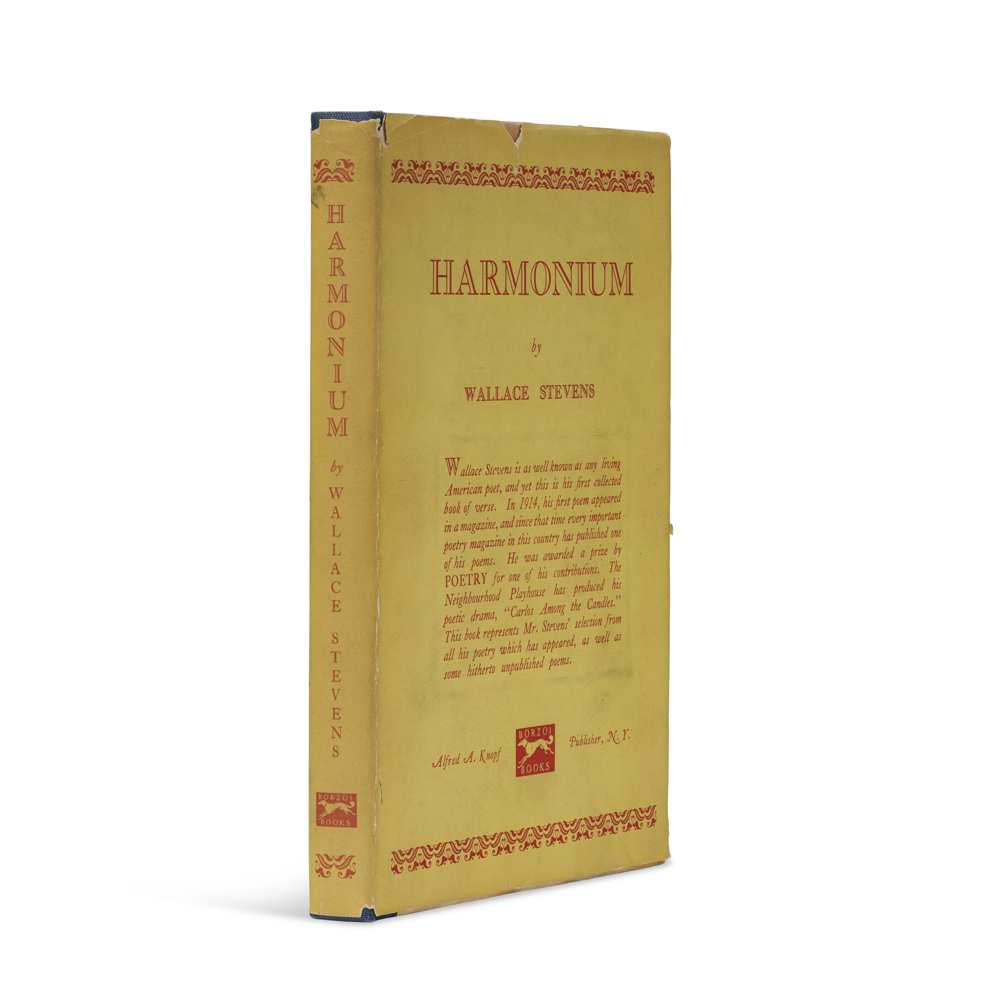 Harmonium, Wallace Stevens, 1923 Christie’s