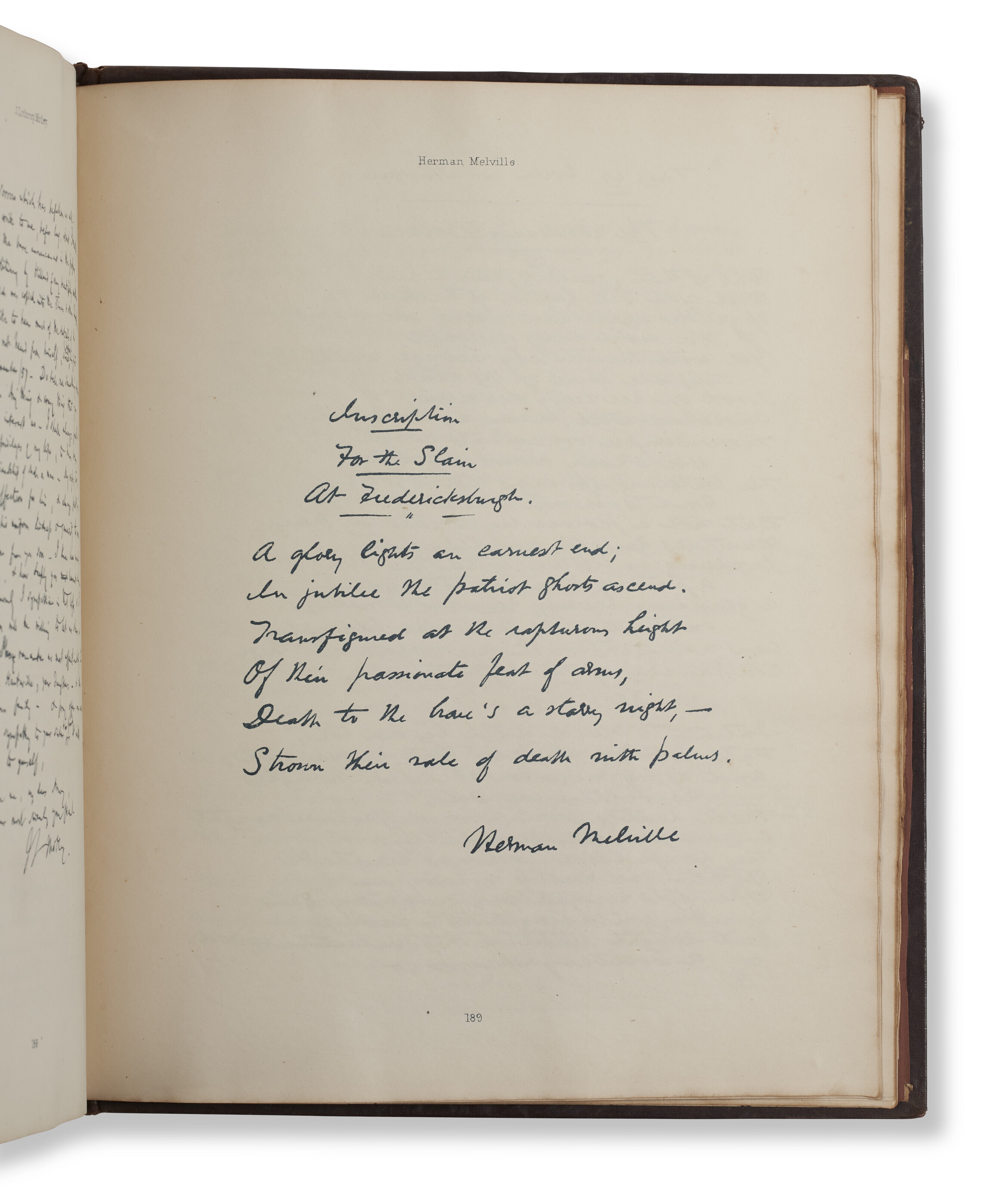 Autograph Leaves of Our Country's Authors, Augusta Melville's copy ...