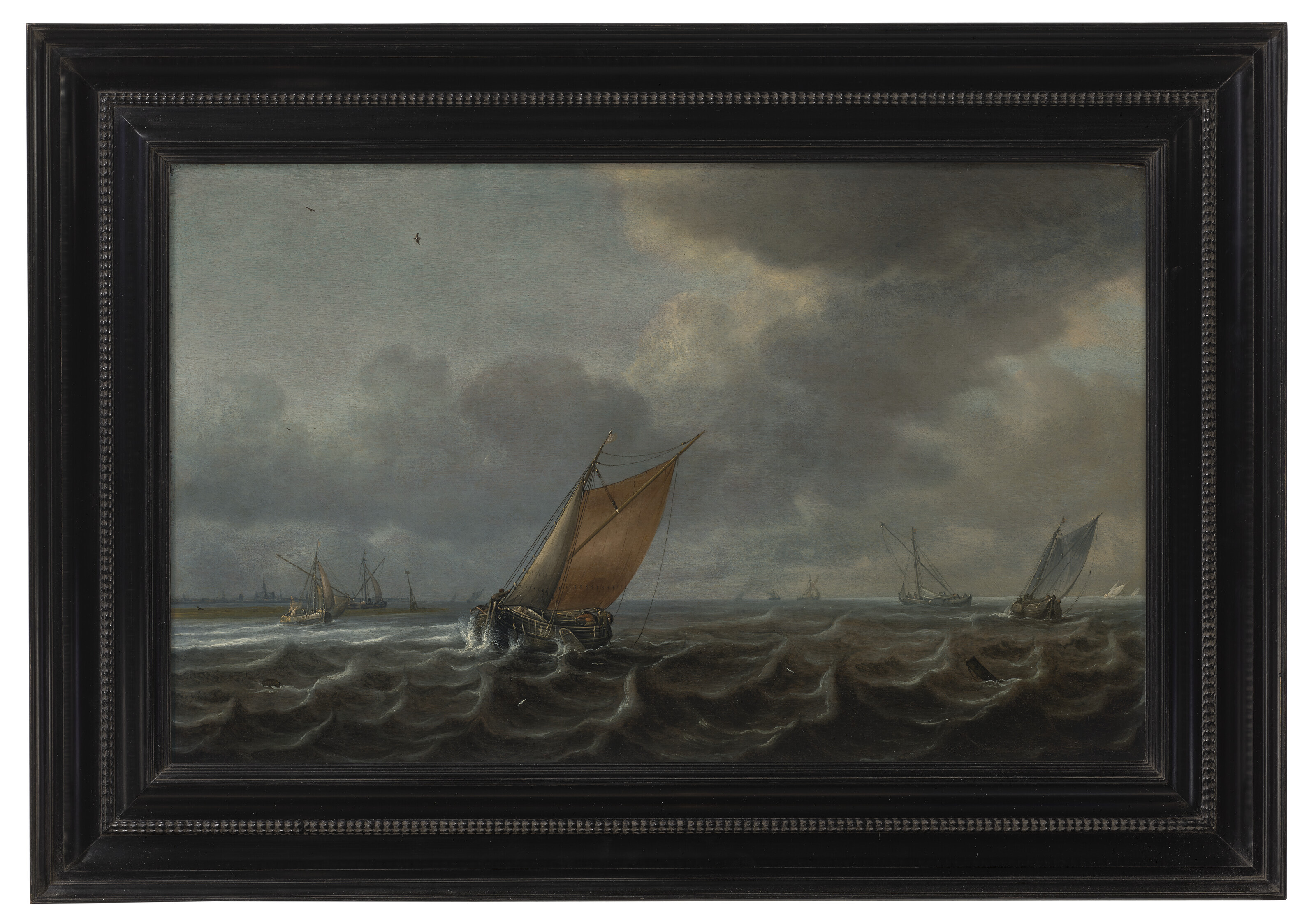 Catalog image of Ships on the Haarlemmermeer with additional vessels in the distance