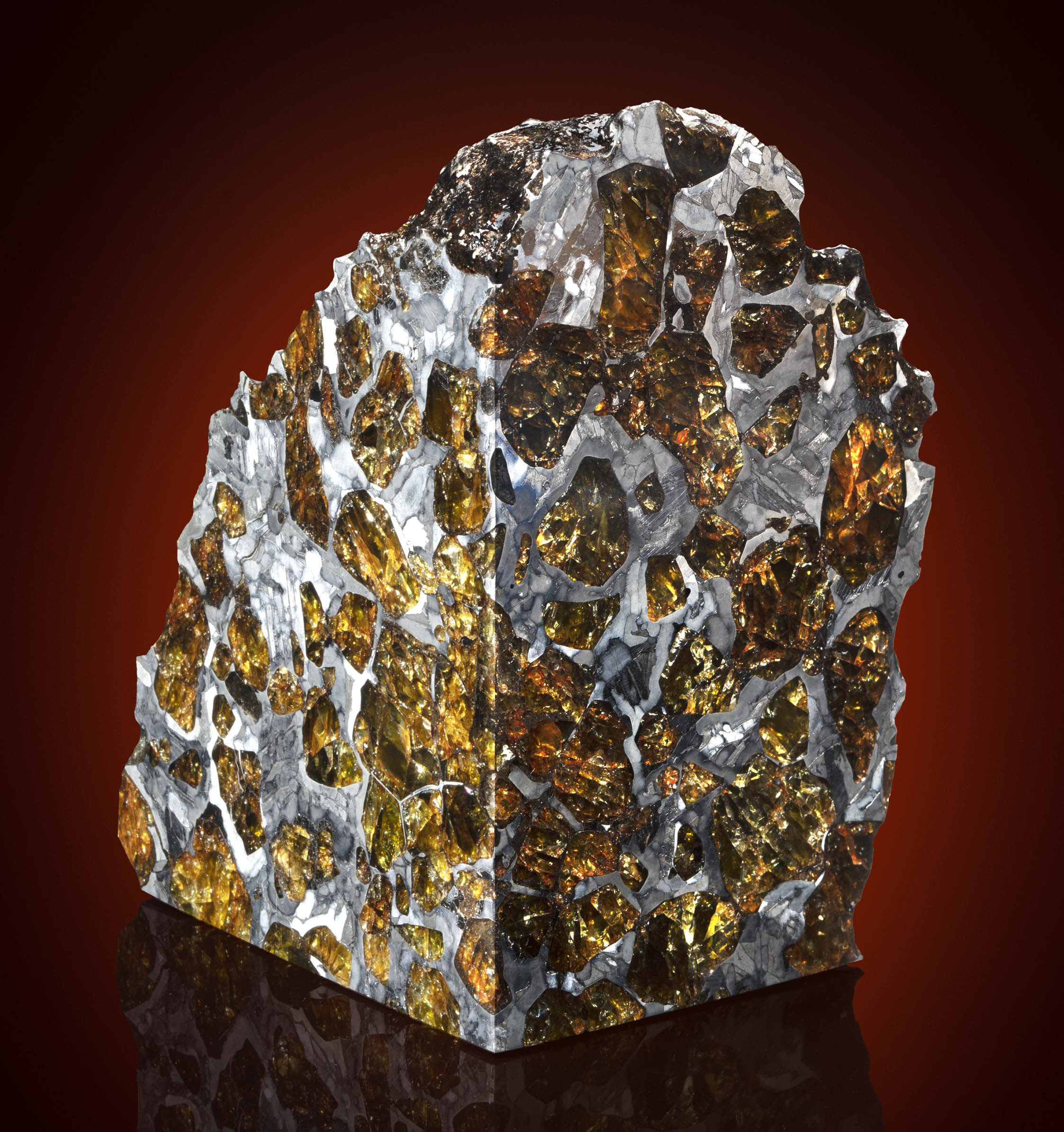 Brahin 106.35g Pallasite Meteorite, Thick Slice, Recently