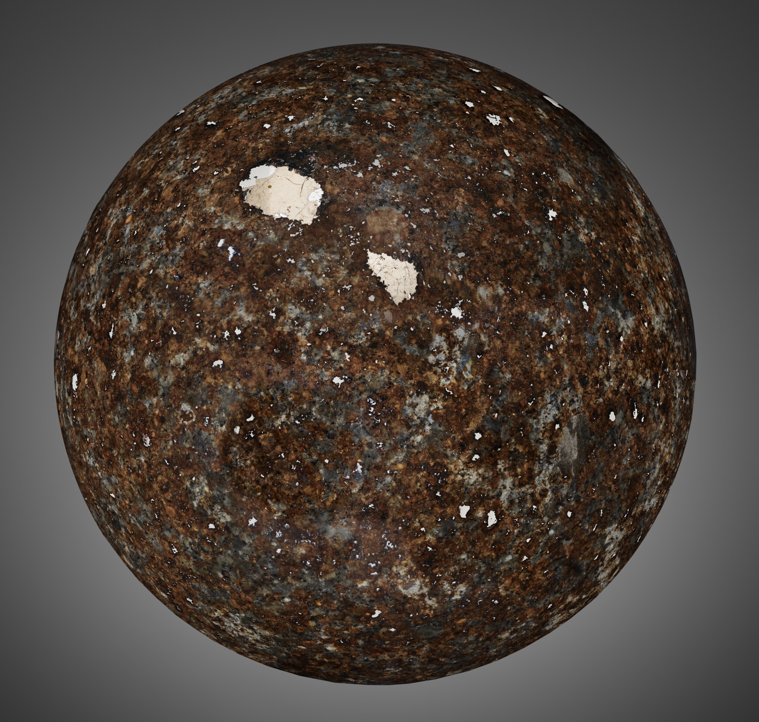 A stone meteorite sphere, NWA 869, Chondrite - L3-6, Sahara Desert, sold for $2,142 on 23 February 2022 at Christie's Online