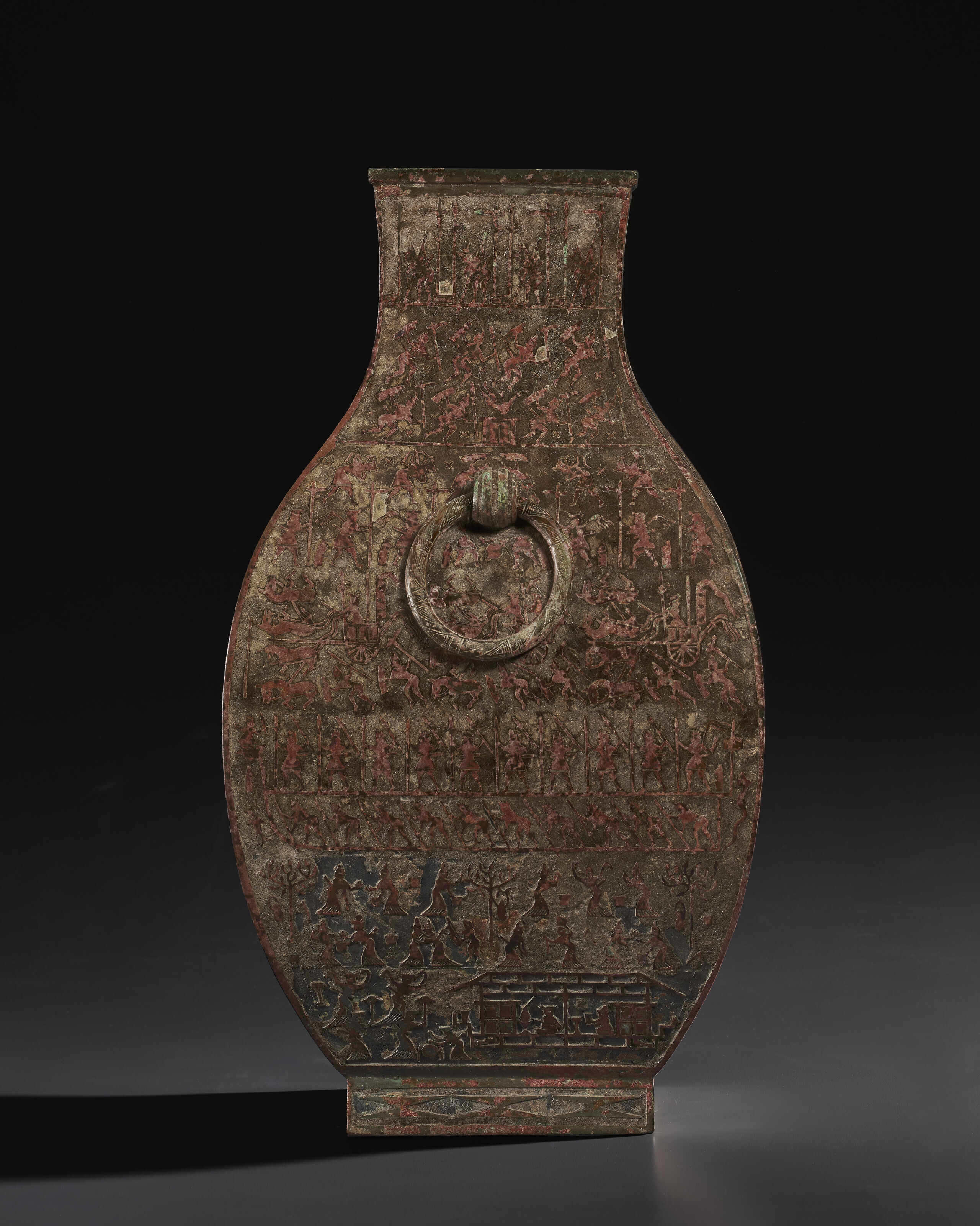 く日はお得♪ AND IMPORTANT AN VERY FANGHU JAR, FACTED BRONZE INLAID RARE 工芸品