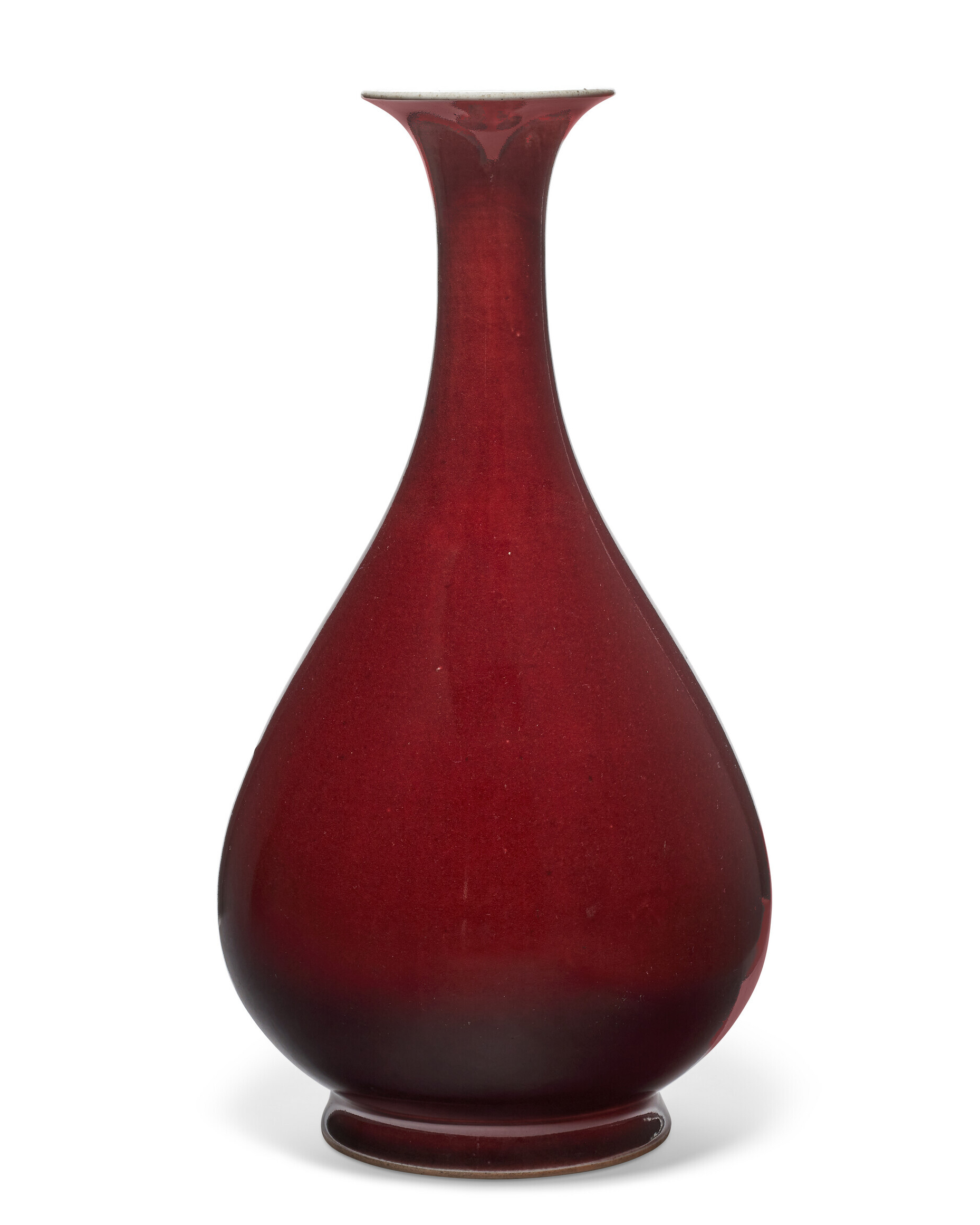 A COPPER-RED-GLAZED PEAR-SHAPED VASE, YUHUCHUNPING, 18TH CENTURY | Christies