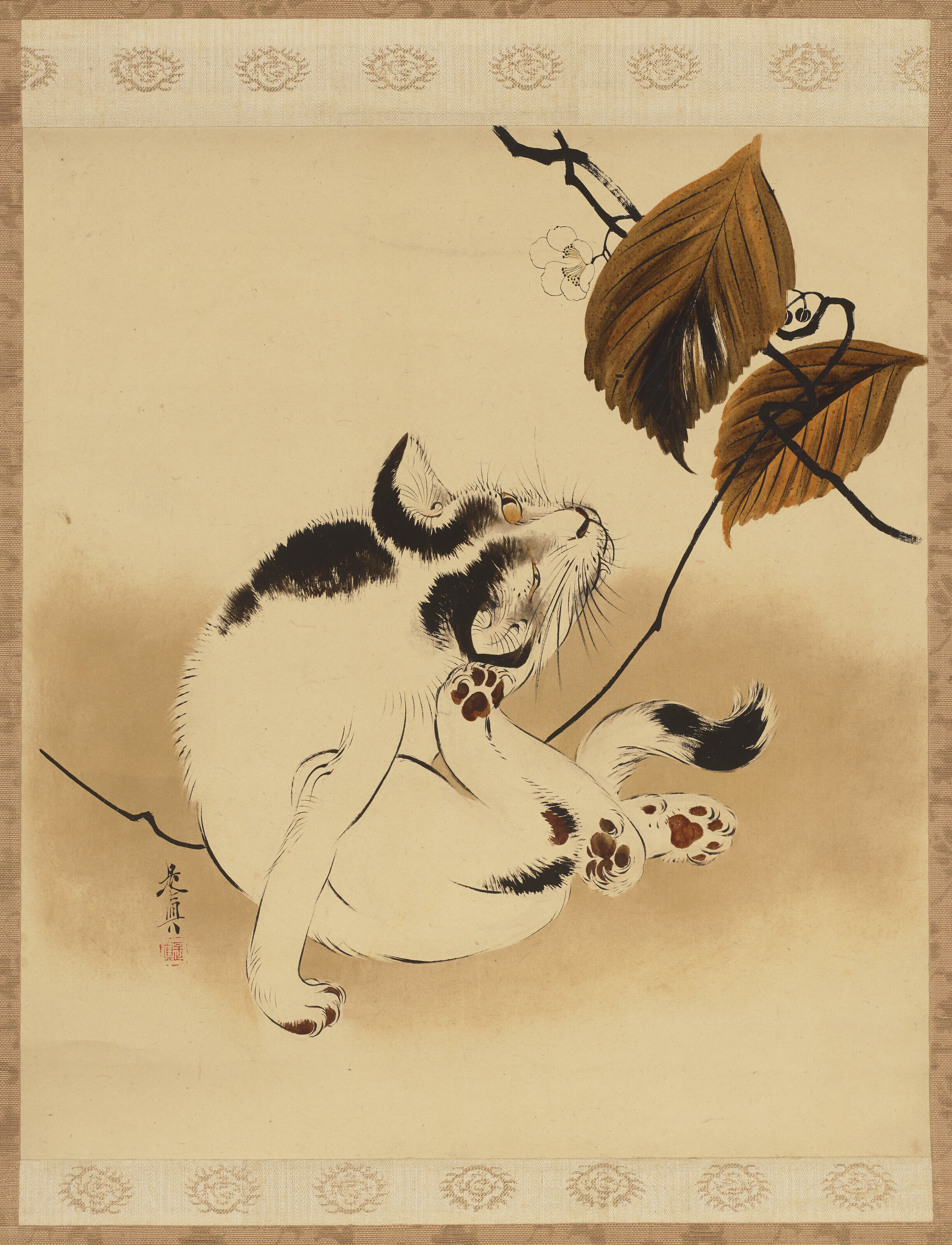 SHIBATA ZESHIN (1807-1891), Cat and Silver Vine | Christie's